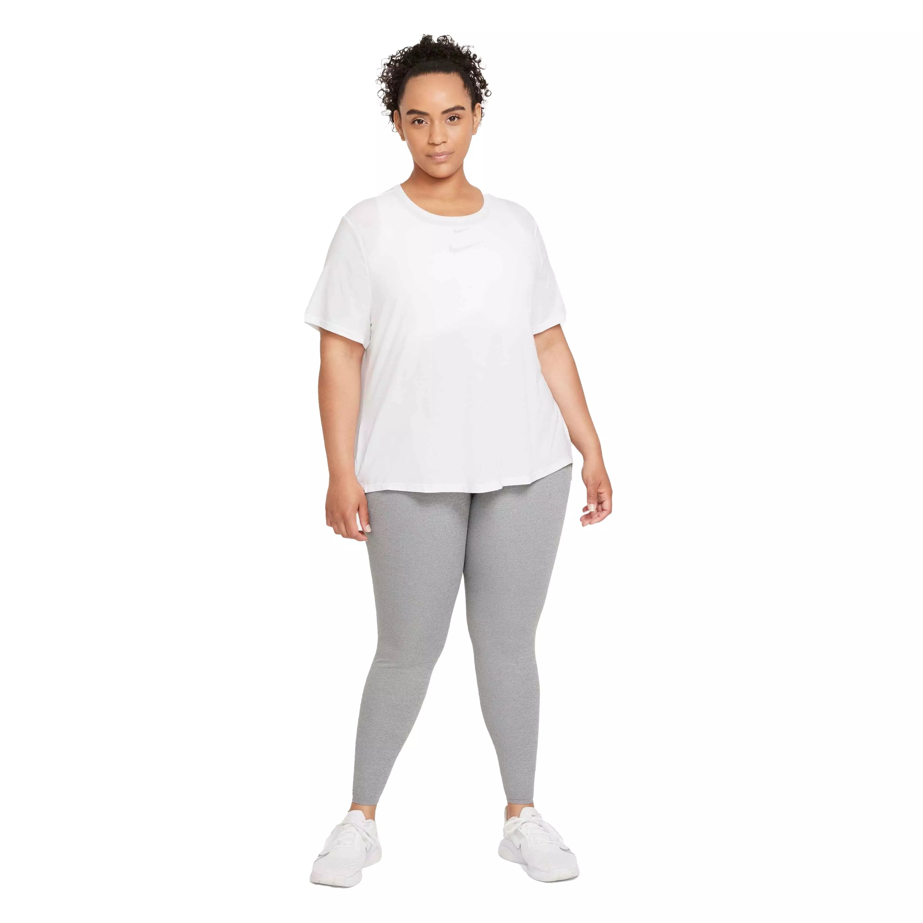 Nike Women's One Luxe DF Standard Fit Short-Sleeve Top - WHITE