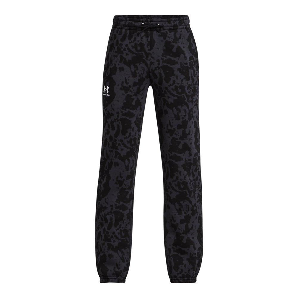Under Armour Big Boys' UA Icon Fleece Printed Joggers - Black - BLACK Thumbnail View 1