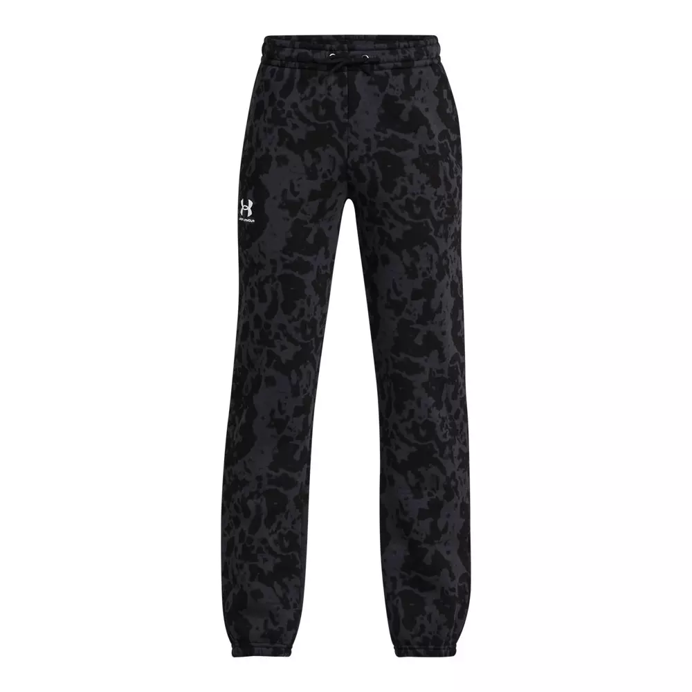 Under Armour Big Boys' UA Icon Fleece Printed Joggers - Black - BLACK