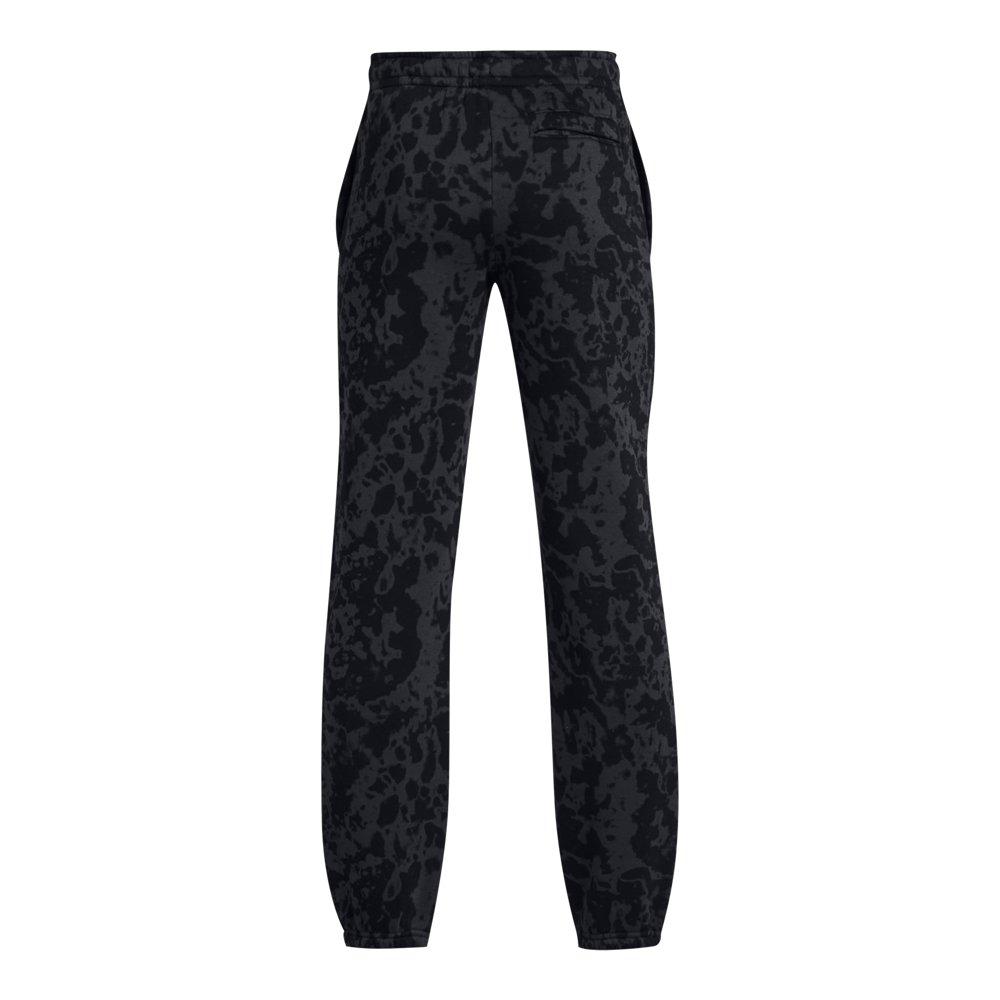 Under Armour Big Boys' UA Icon Fleece Printed Joggers - Black - BLACK Thumbnail View 2