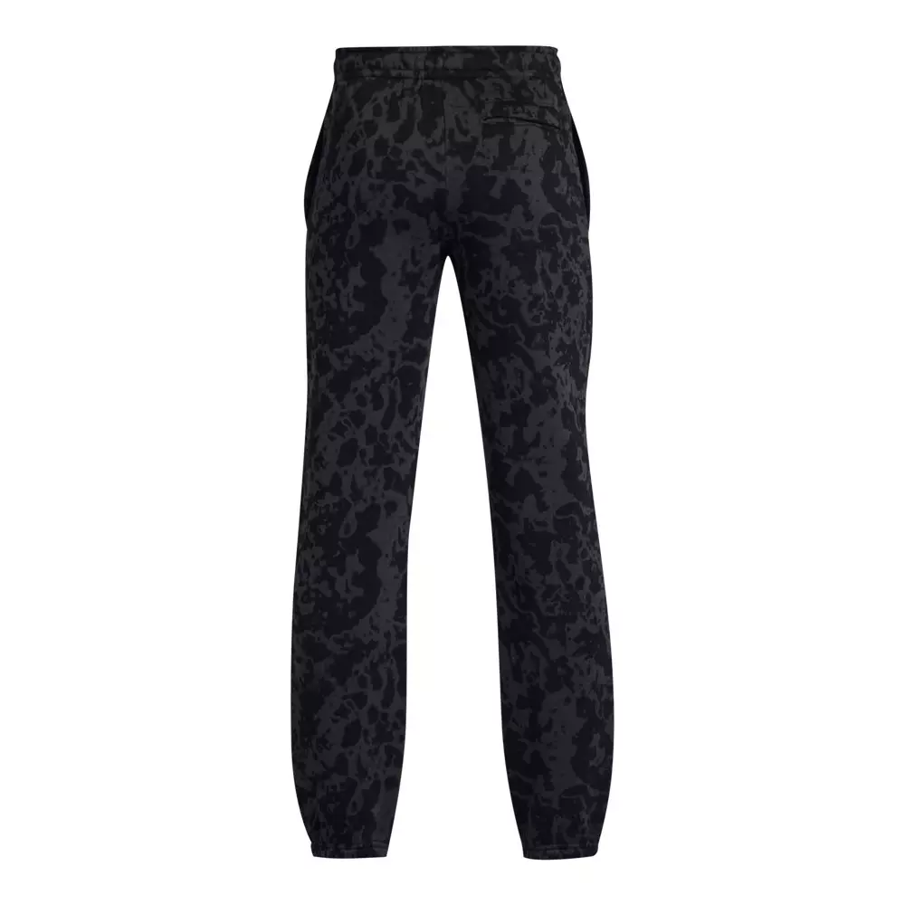 Under Armour Big Boys' UA Icon Fleece Printed Joggers - Black - BLACK