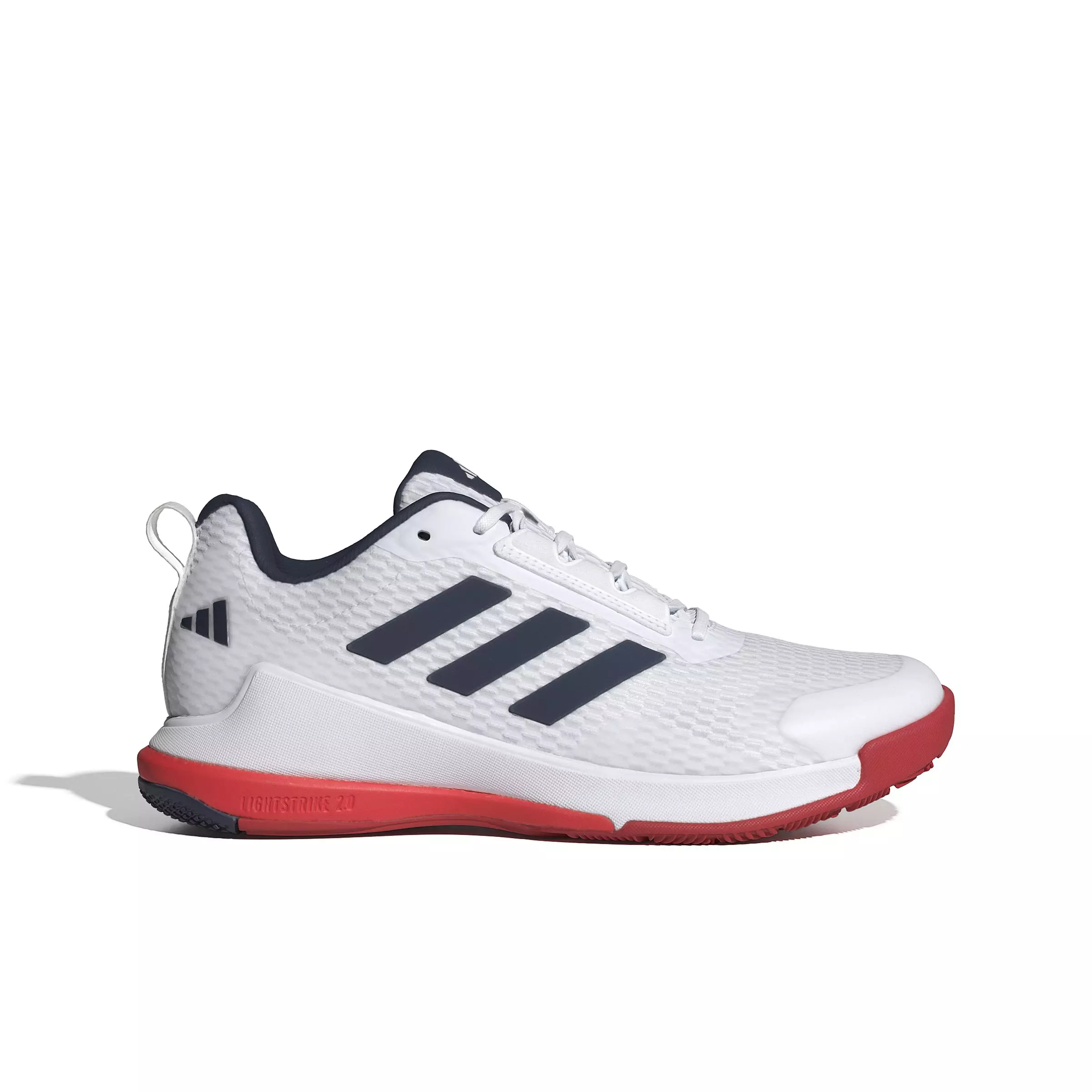 adidas Novaflight 2 "Ftwr White/Team Navy Blue/Better Scarlet" Women's Volleyball Shoe - WHITE/NAVY/SCARLET