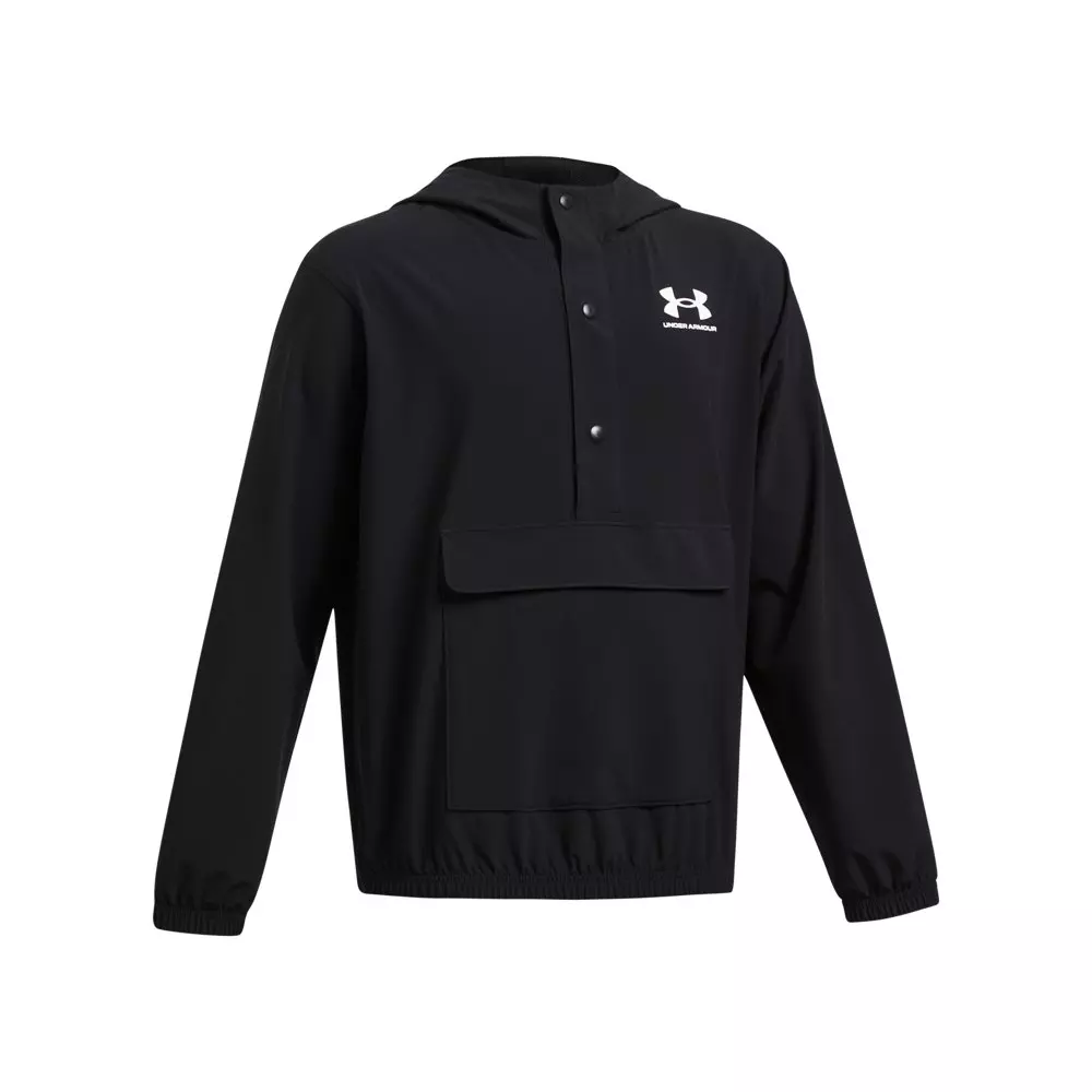 Under Armour Big Boys' UA Icon Woven Anorak Jacket - Black - BLACK
