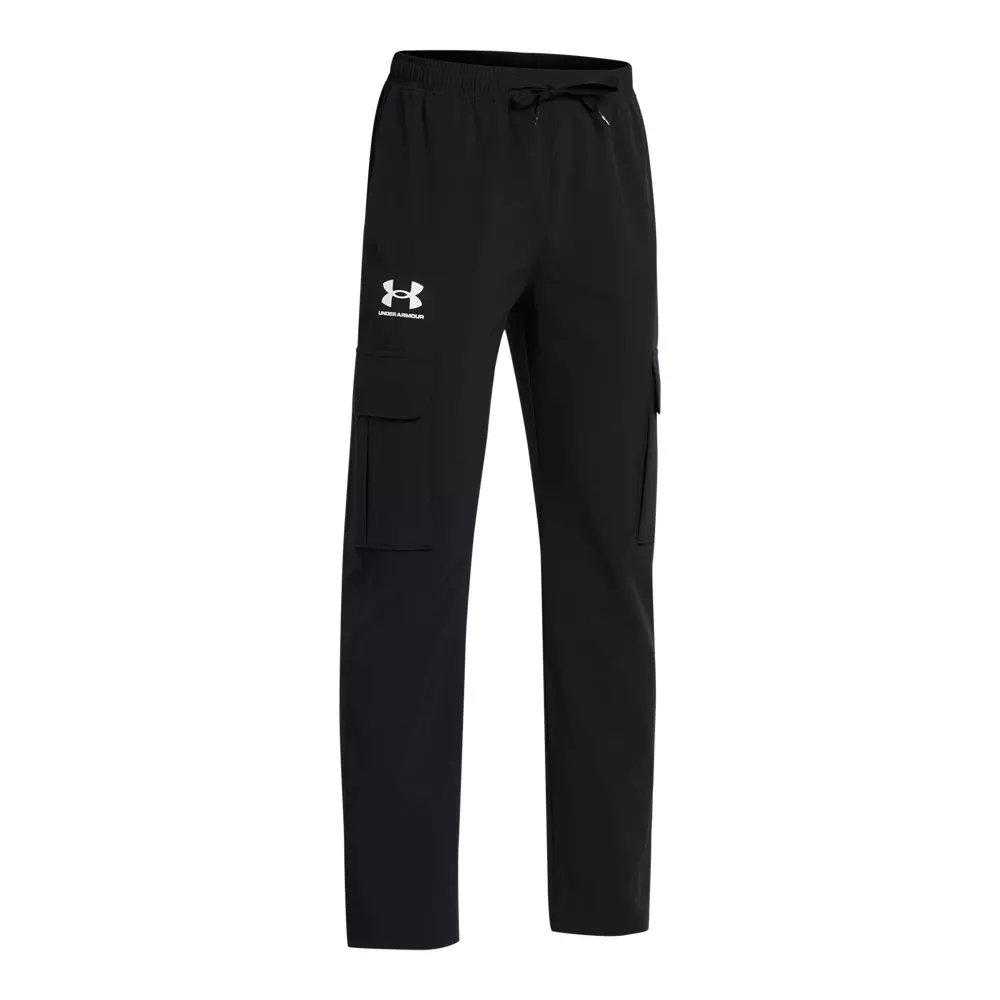 Under Armour Big Boys' UA Icon Woven Pants - Black - BLACK