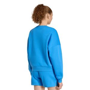 adidas Women's Essentials Small Logo Feelcozy Sweatshirt - Blue