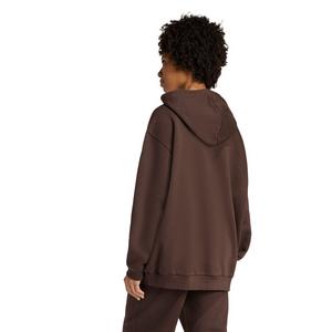 adidas Originals Women's Essentials Oversized Fleece Hoodie -Brown
