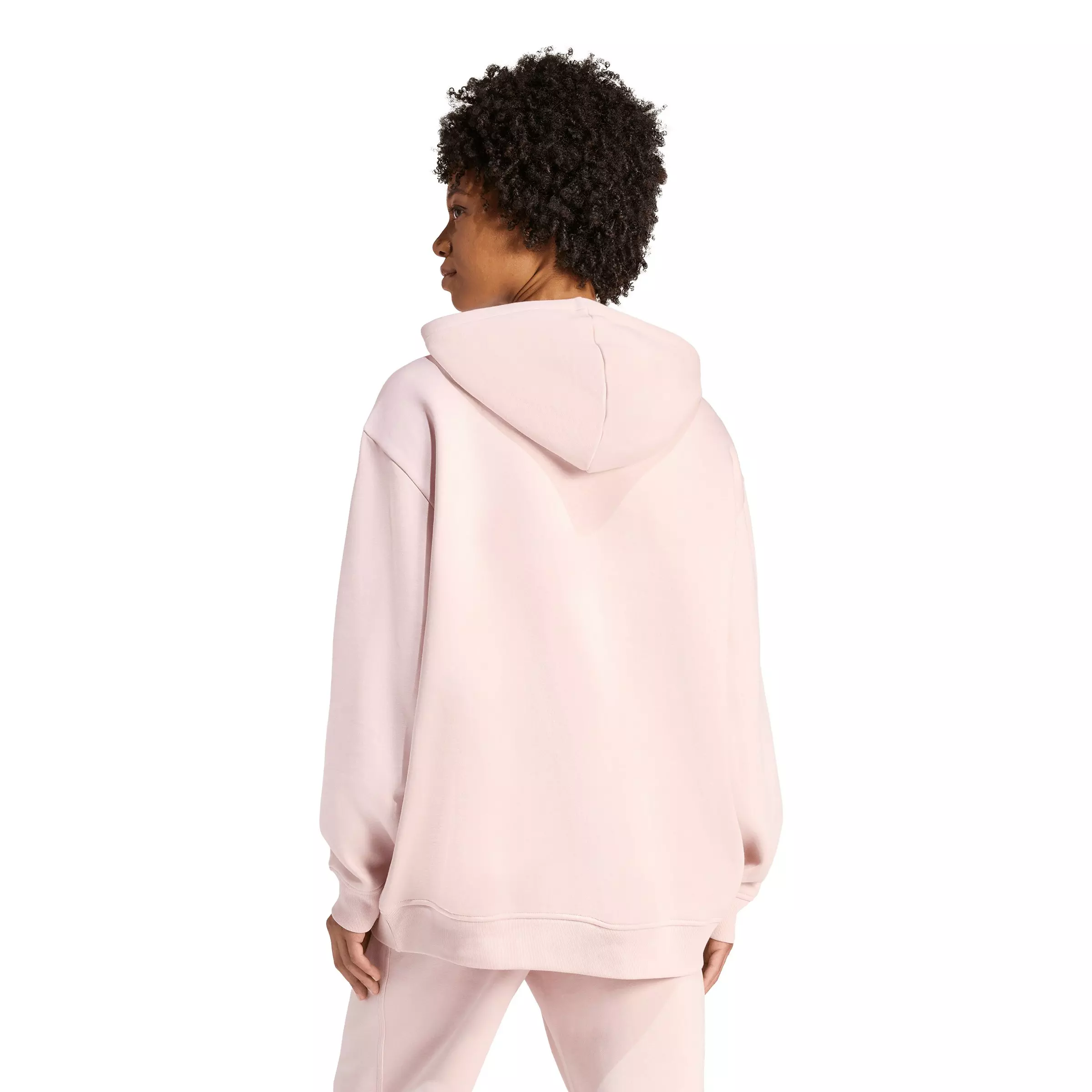 adidas Originals Women's Essentials Oversized Fleece Hoodie - Pink - PINK
