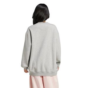 adidas Originals Women's Essentials Fleece Oversized Crewneck Sweatshirt - Grey