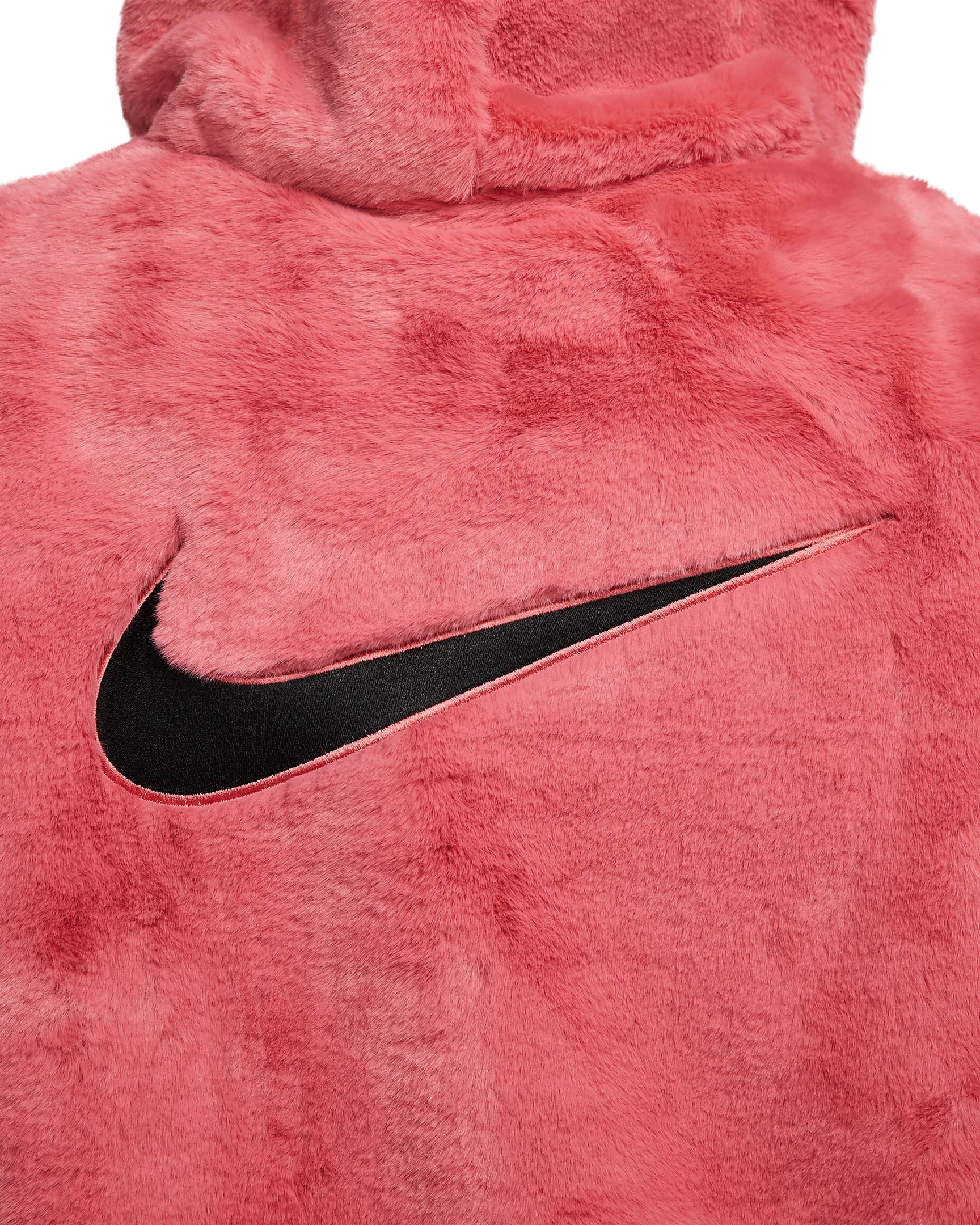 Nike Sportswear Essentials Faux Fur Jacket-Pink