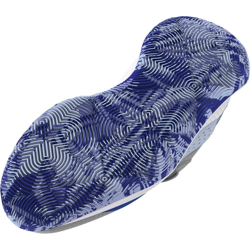 Under Armour Jet '23 "Mod Grey/Nimbus Blue/Tech Blue" Preschool Boys' Basketball Shoe - GREY/BLUE Thumbnail View 5