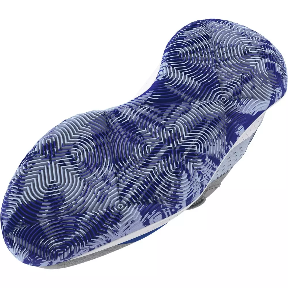 Under Armour Jet '23 "Mod Grey/Nimbus Blue/Tech Blue" Preschool Boys' Basketball Shoe - GREY/BLUE