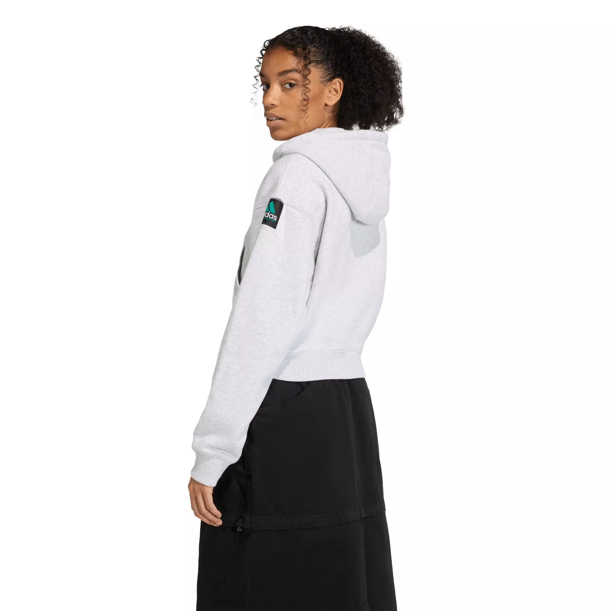 adidas Women's Equipment Cropped Jacket - Grey - GREY