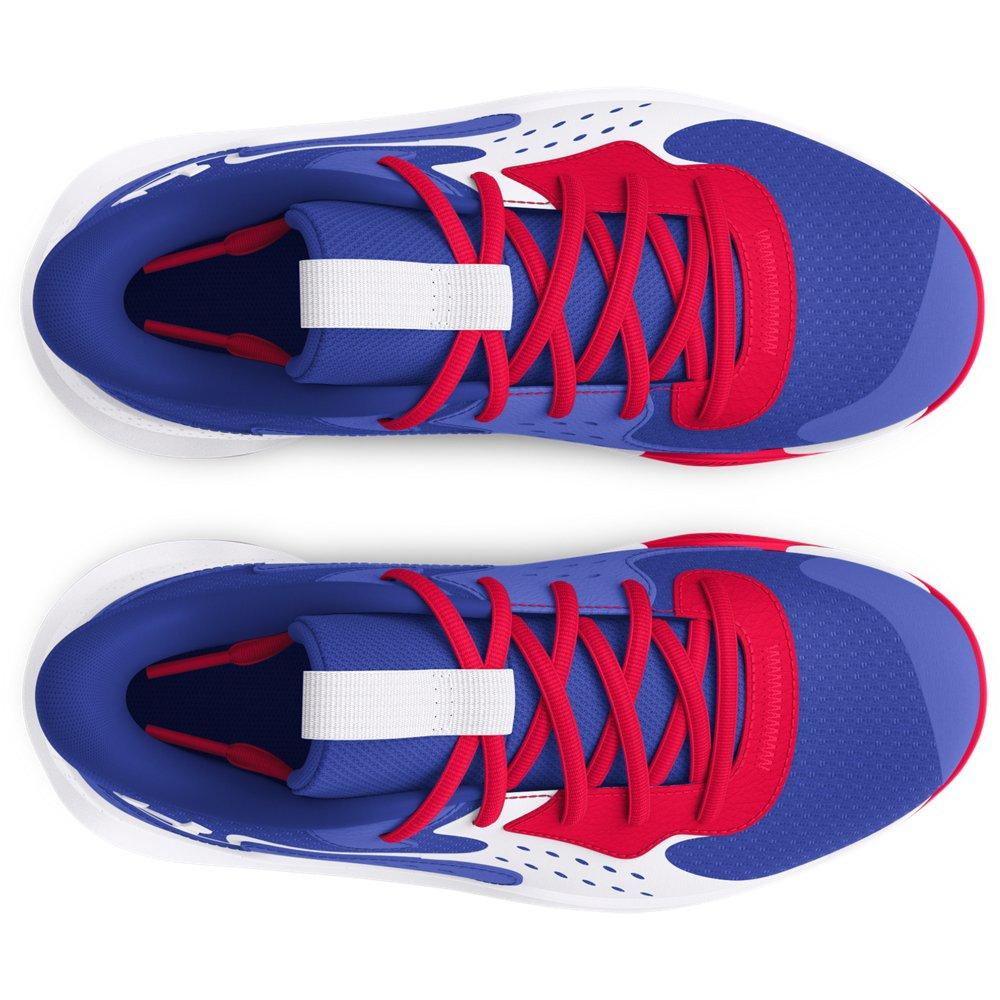 Under Armour Jet '23 "Team Royal/Red/White" Preschool Boys' Basketball Shoe - BLUE/RED/WHITE Thumbnail View 4