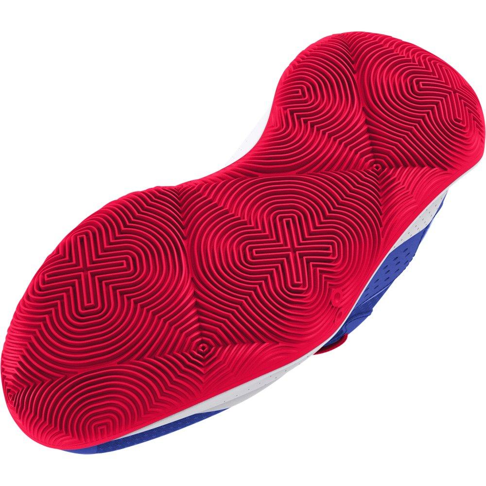 Under Armour Jet '23 "Team Royal/Red/White" Preschool Boys' Basketball Shoe - BLUE/RED/WHITE Thumbnail View 5