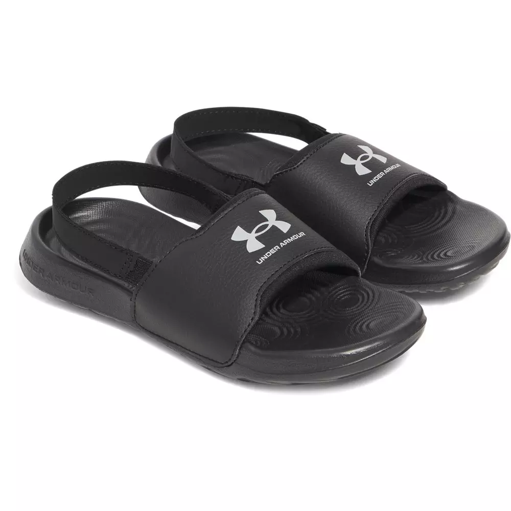 Under Armour Ignite Select "Black/Mod Grey" Preschool Boys' Slide - BLACK/GREY