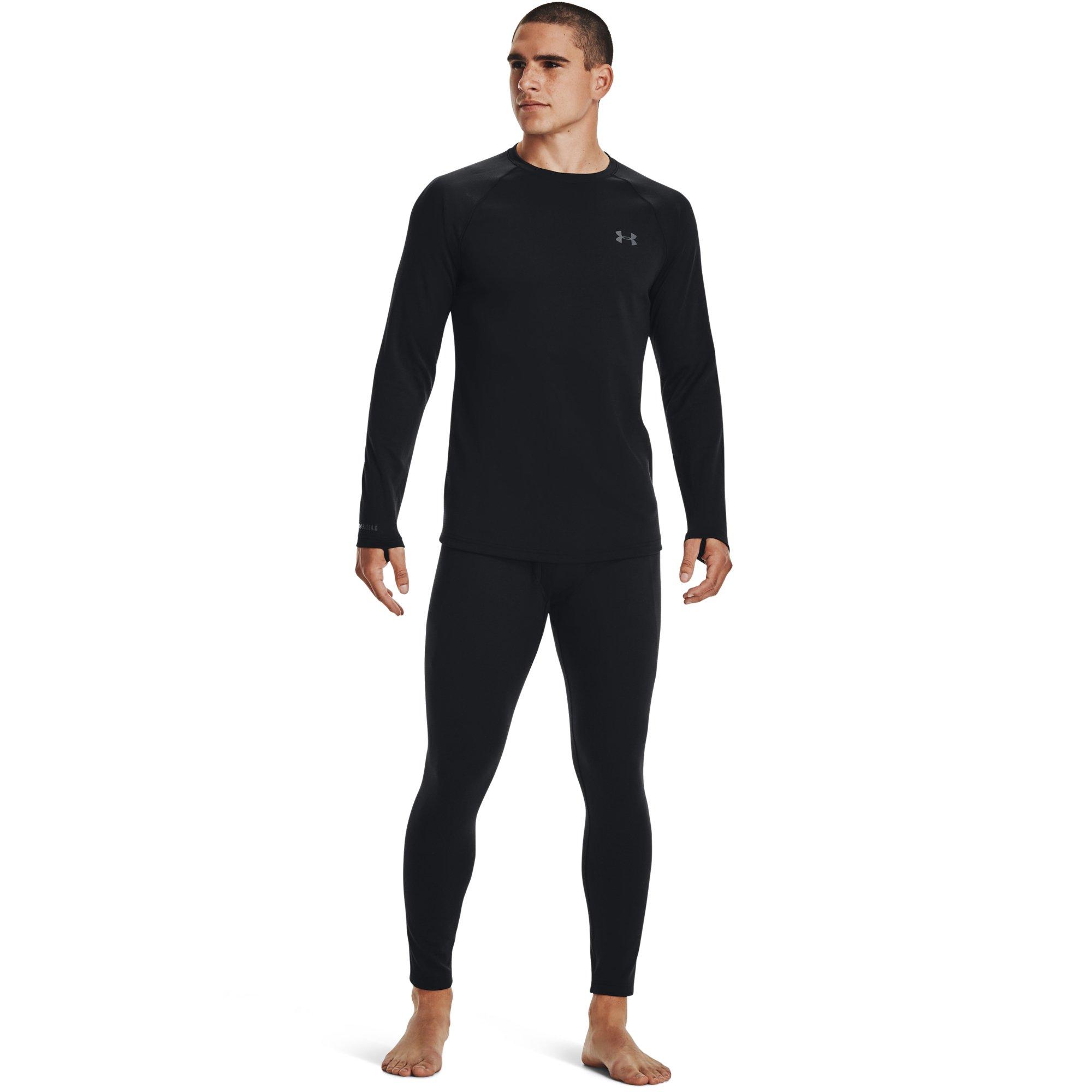 Under Armour Men's Black ColdGear Base 4.0 Leggings - BLACK Thumbnail View 3