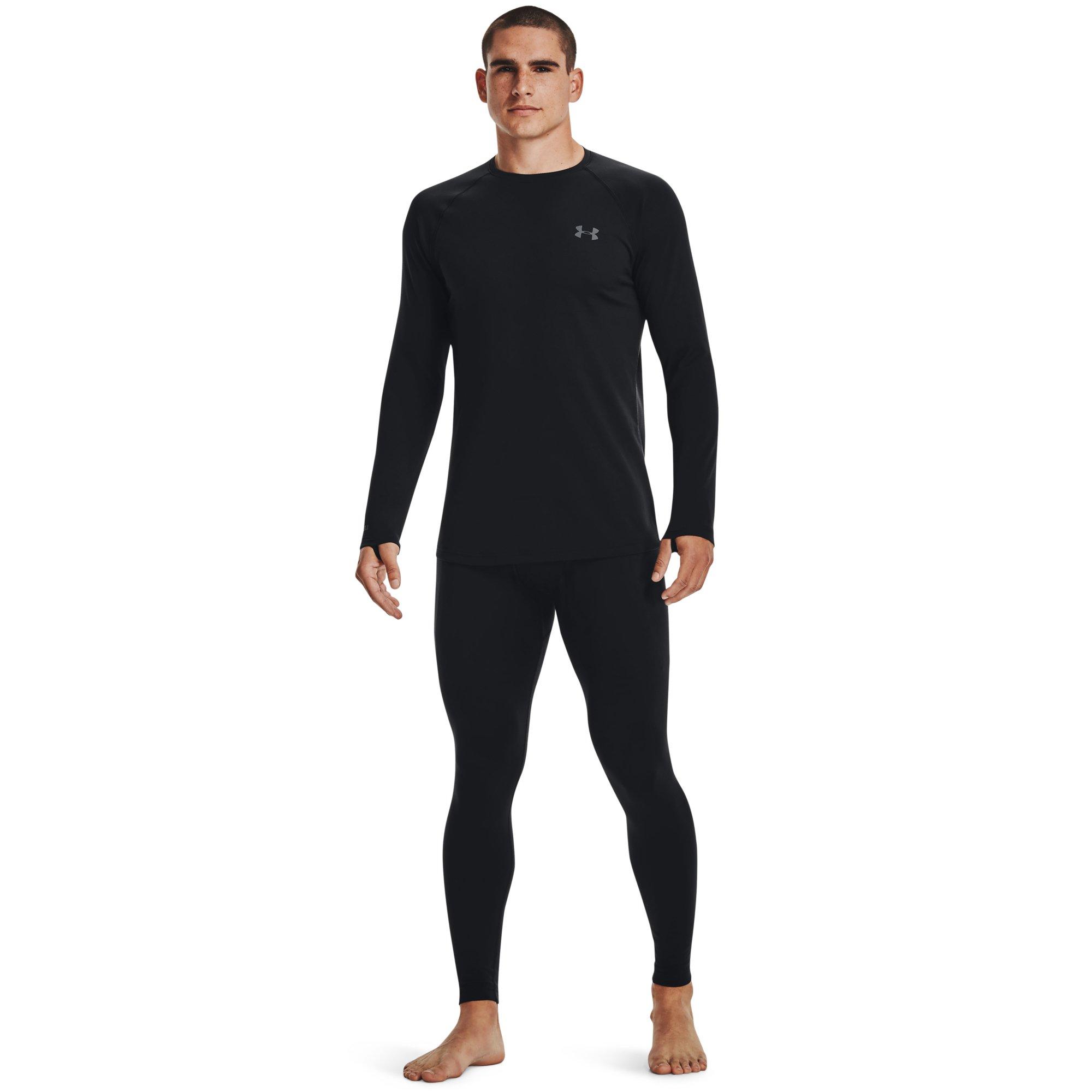 Under Armour Men's Black ColdGear Base 3.0 Leggings - BLACK Thumbnail View 3