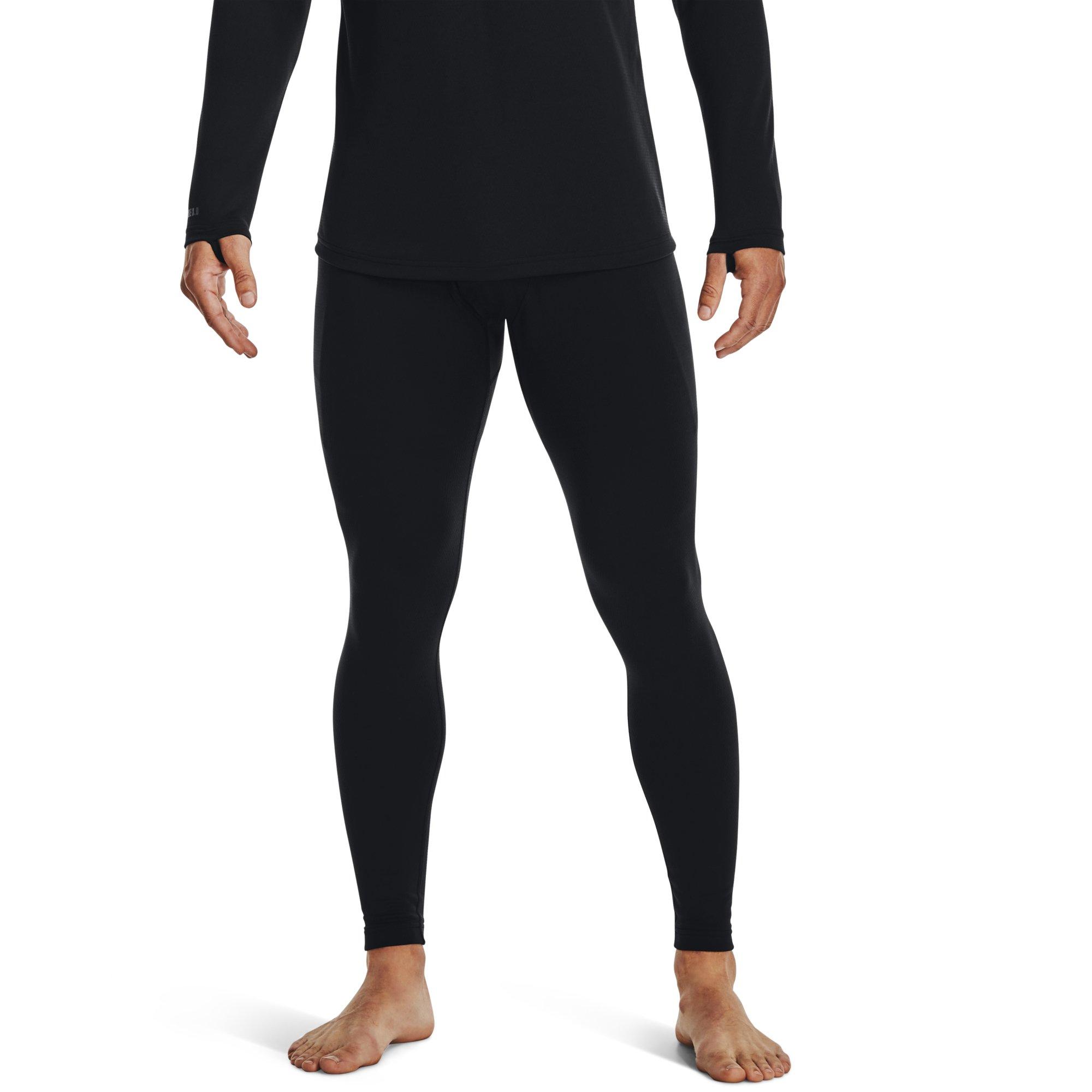 Under Armour Men's Black ColdGear Base 3.0 Leggings - BLACK Thumbnail View 1