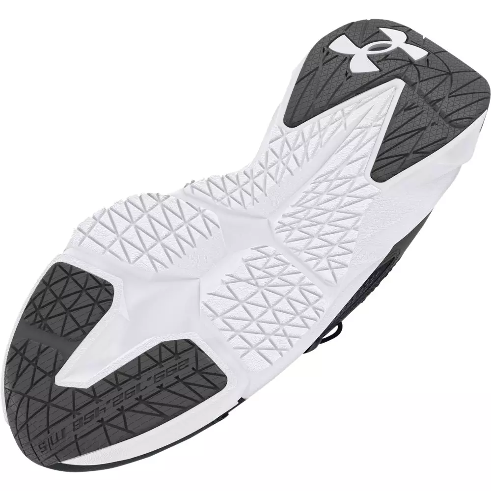 Under Armour Scramjet 6 AL "Black/Castlerock/White" Preschool Boys' Running Shoe - BLACK/GREY/WHITE