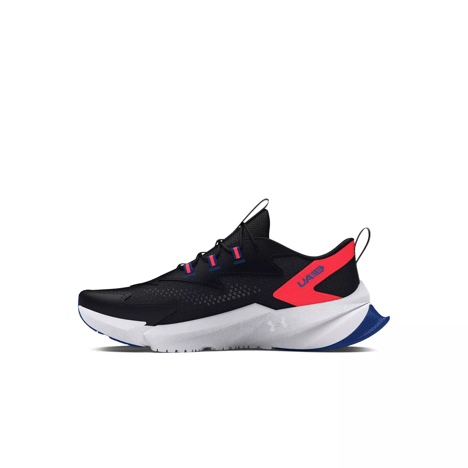 Under Armour Scramjet 6 AL "Black/Beta/Tech Blue​" Preschool Boys' Running Shoe - BLACK/RED/BLUE