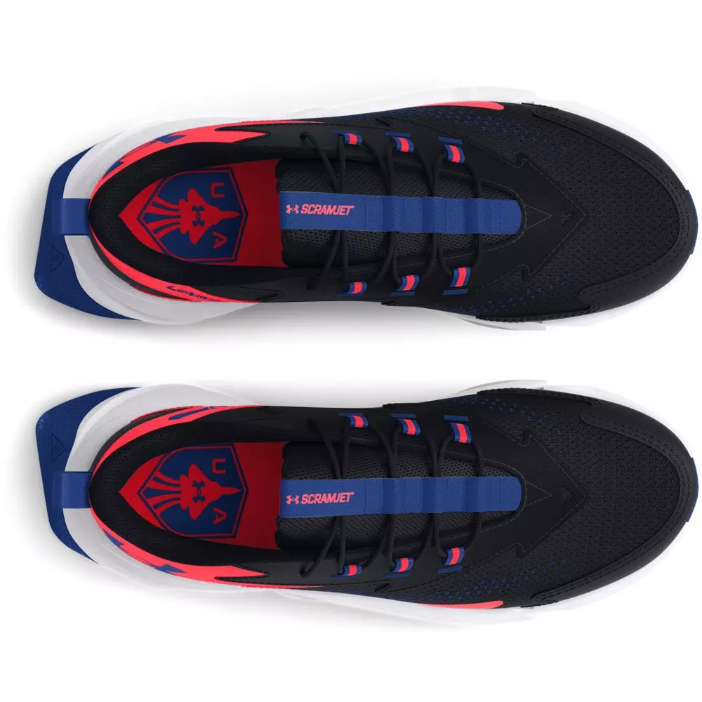 Under Armour Scramjet 6 AL "Black/Beta/Tech Blue​" Preschool Boys' Running Shoe - BLACK/RED/BLUE
