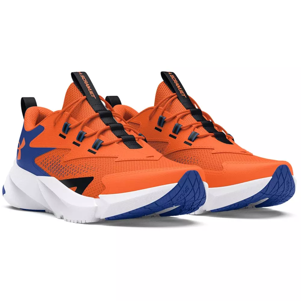 Under Armour Scramjet 6 AL "Orange Blast/Tech Blue​" Preschool Boys' Running Shoe - ORANGE/BLUE