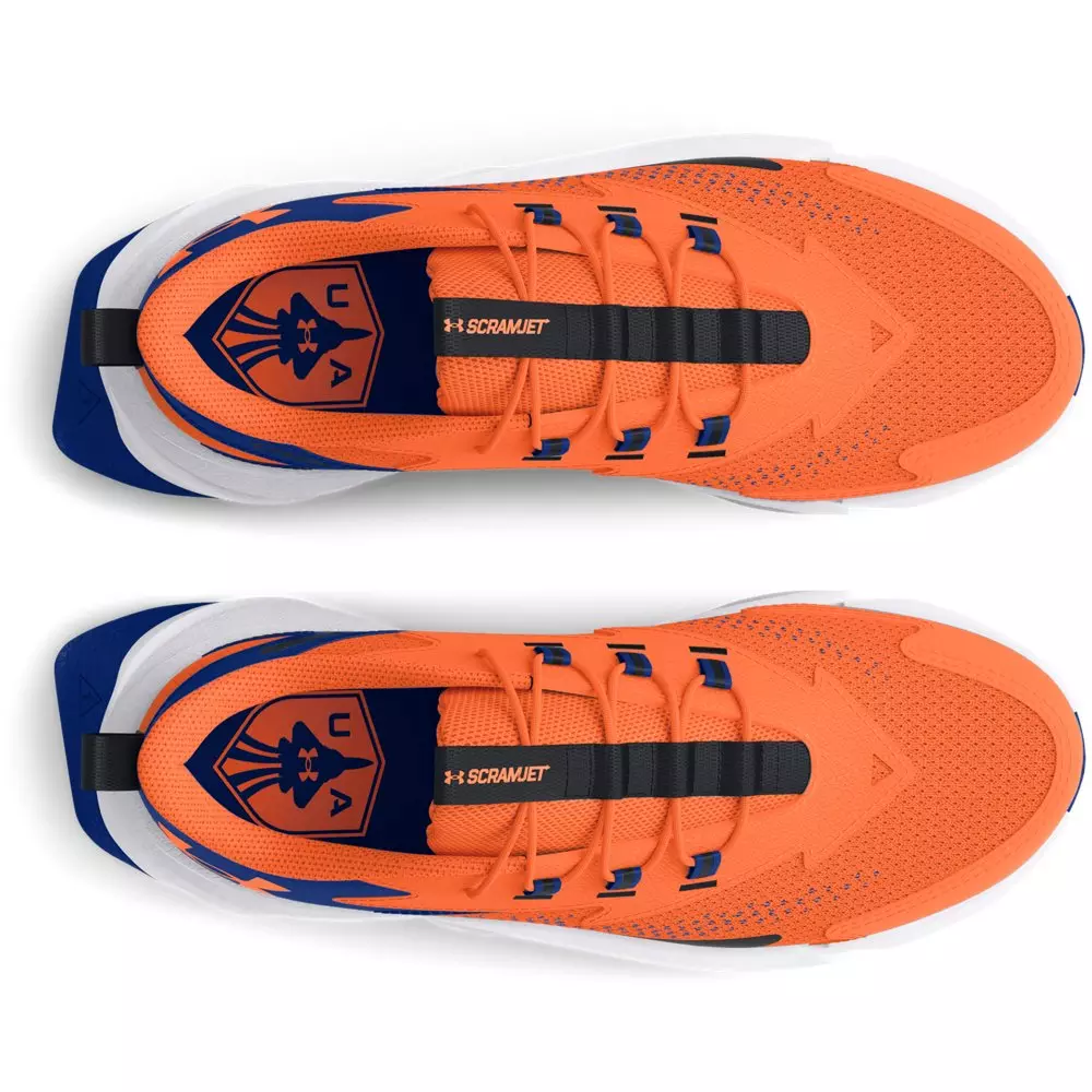 Under Armour Scramjet 6 AL "Orange Blast/Tech Blue​" Preschool Boys' Running Shoe - ORANGE/BLUE