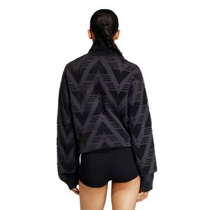 adidas Originals Women's Knitted half-Zip Sweater -Black