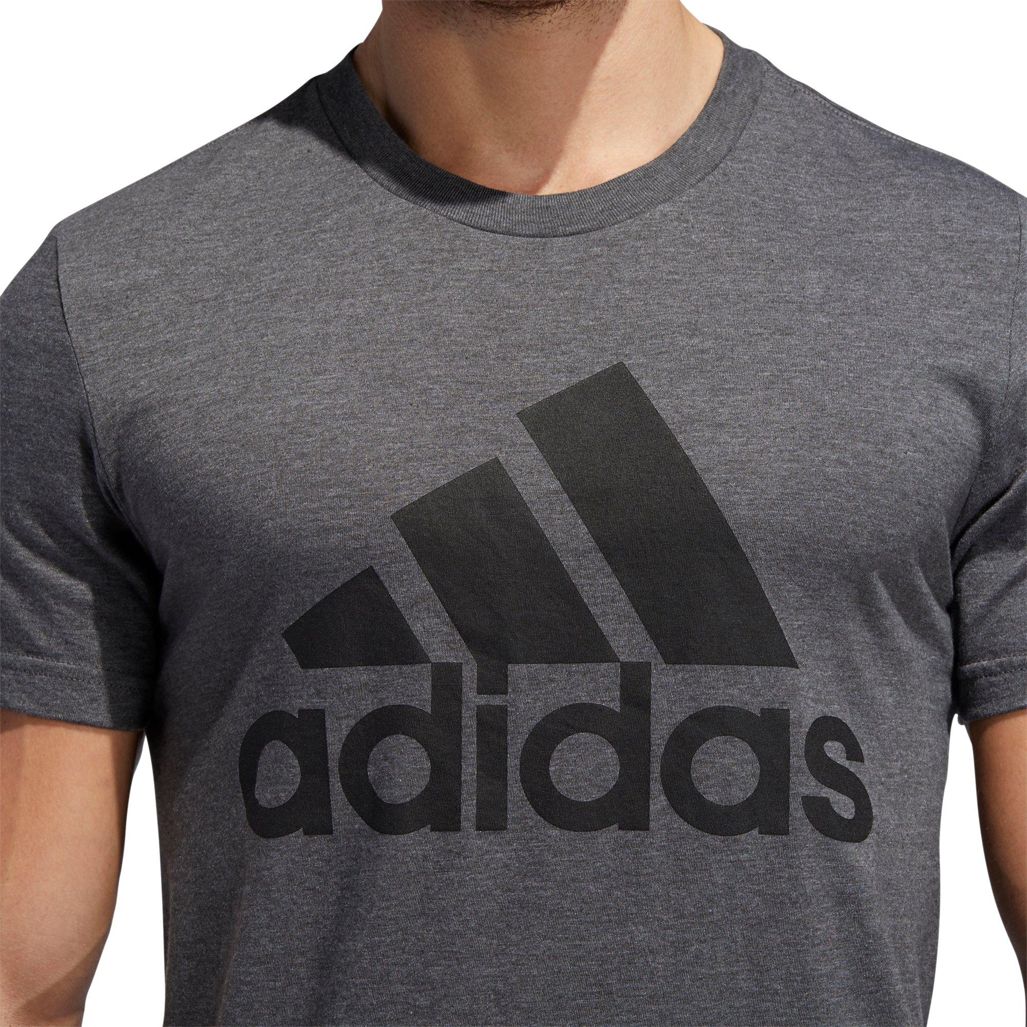 adidas Men's Badge Of Sport Tee - GREY Thumbnail View 7