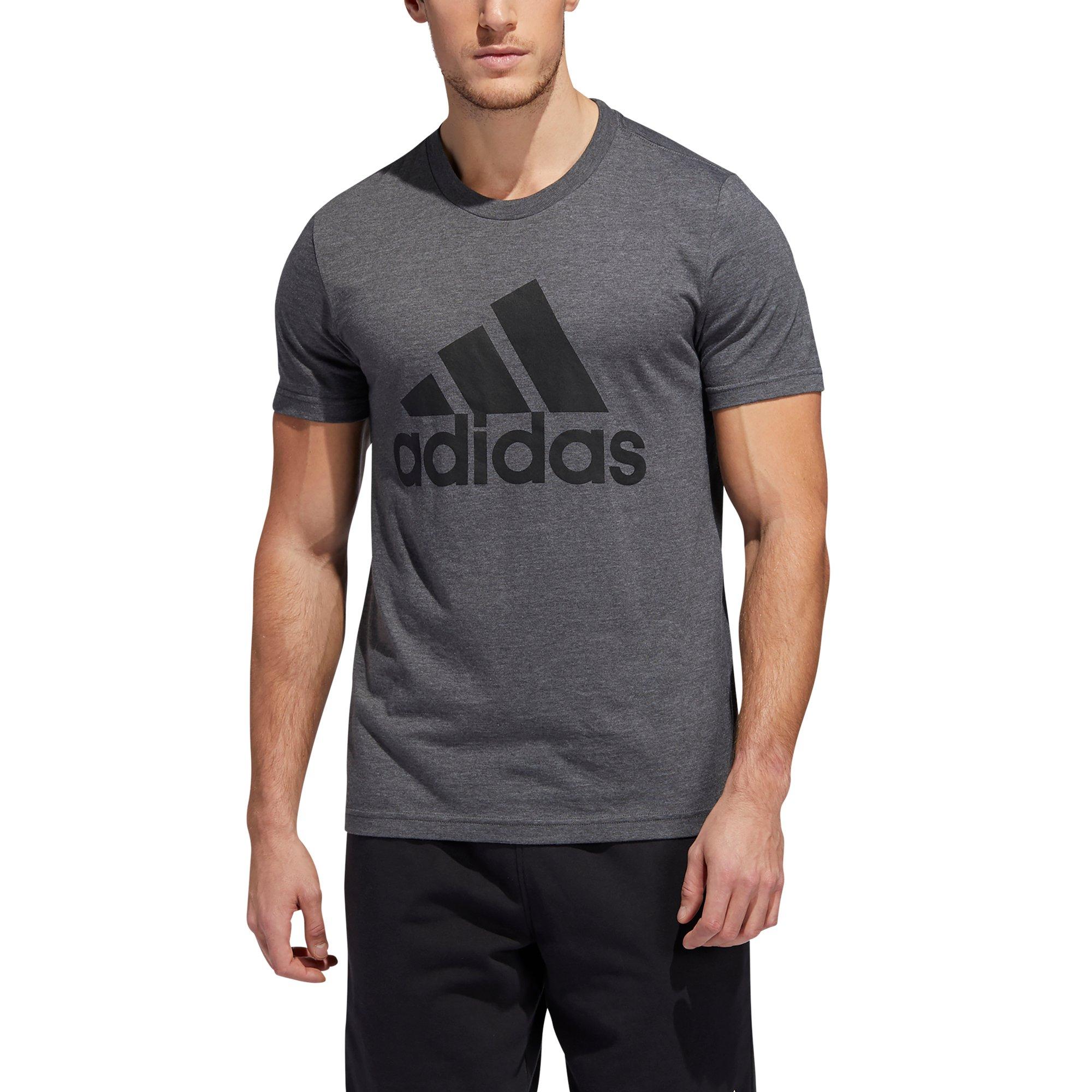 adidas Men's Badge Of Sport Tee - GREY Thumbnail View 1