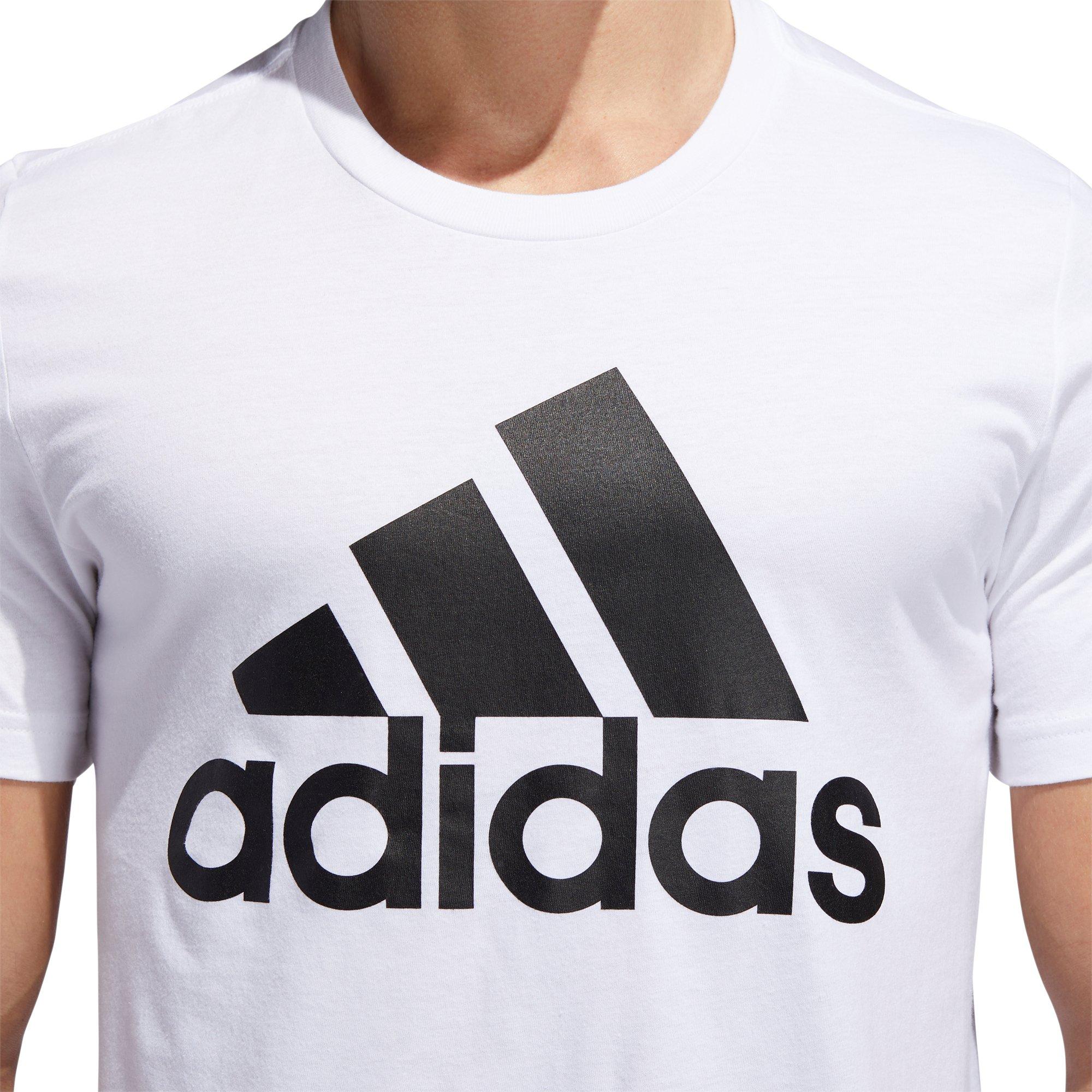 adidas Men's Badge Of Sport Tee - WHITE Thumbnail View 7