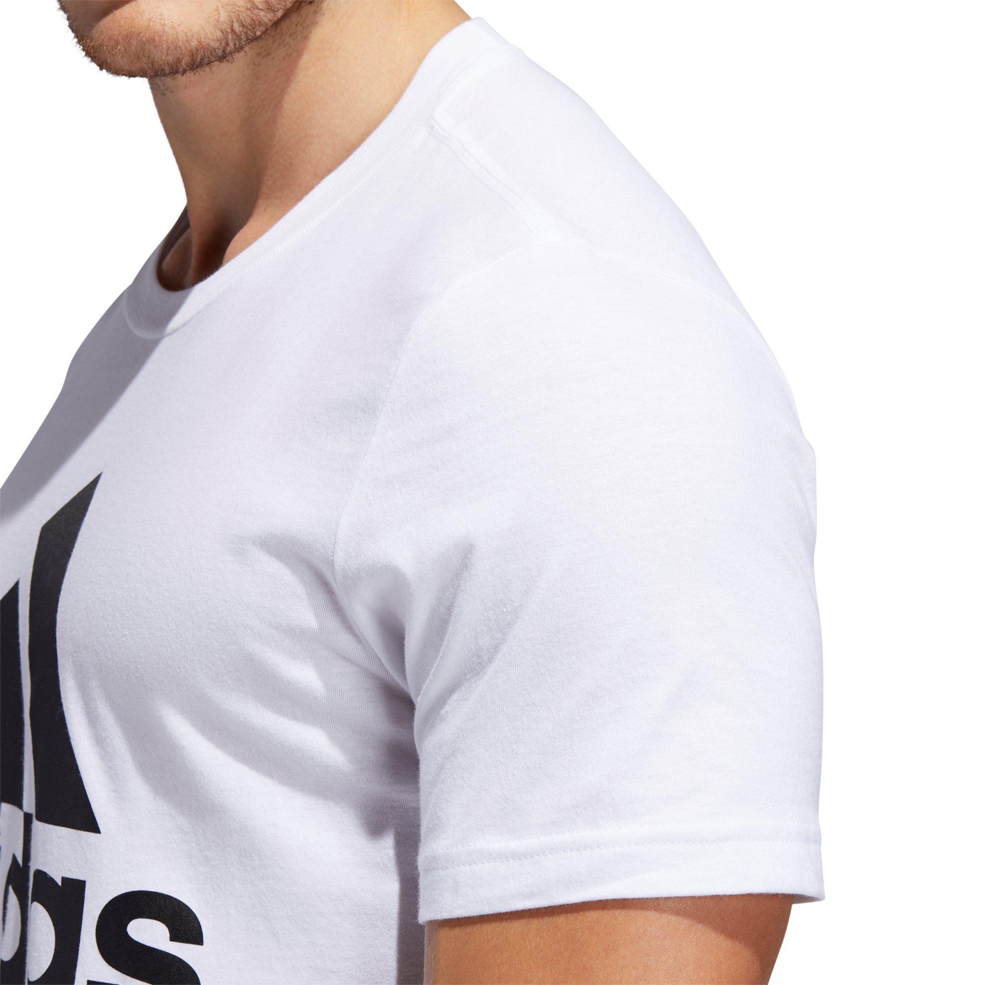 adidas Men's Badge Of Sport Tee - WHITE Thumbnail View 8