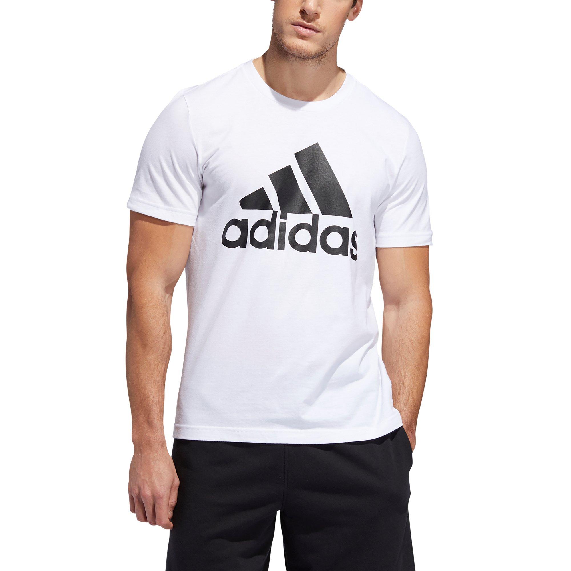 adidas Men's Badge Of Sport Tee - WHITE Thumbnail View 1