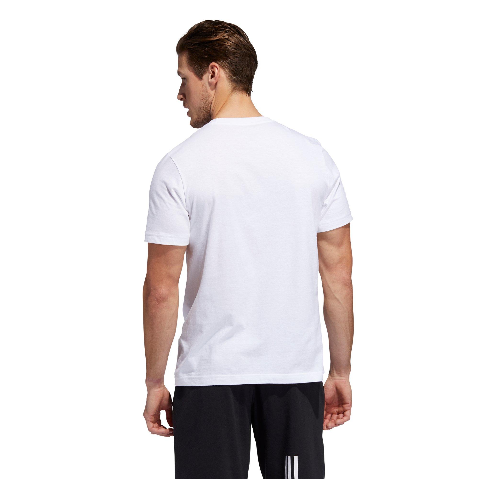 adidas Men's Badge Of Sport Tee - WHITE Thumbnail View 2