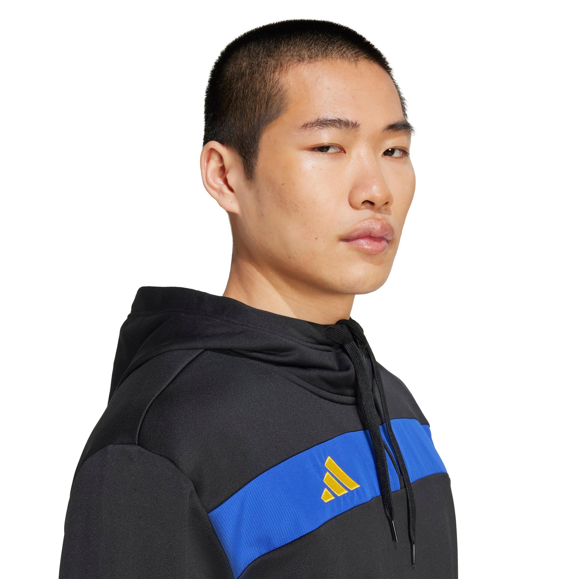 adidas Men's Tiro 25 Essentials Sweat Hoodie - Black - BLACK Thumbnail View 3