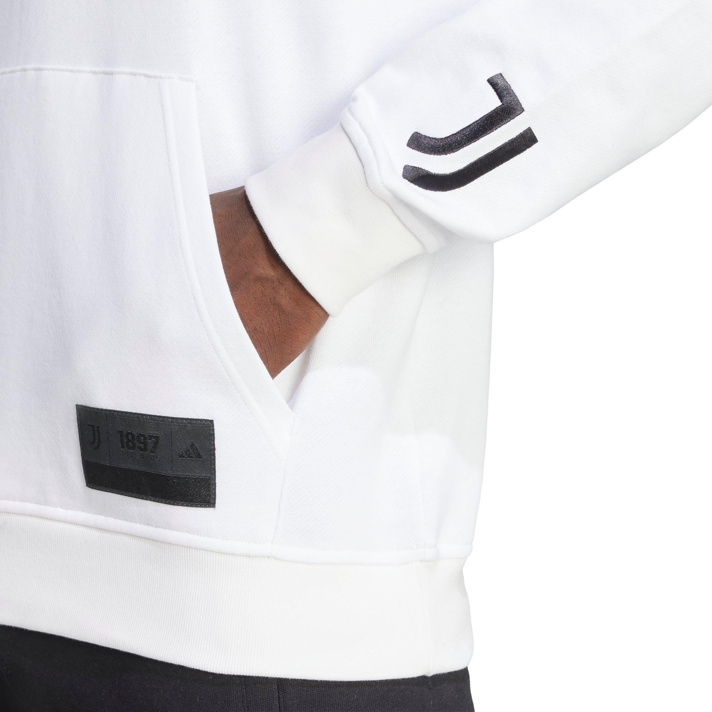 adidas Men's Juventus US Pack Hoodie  - White - WHITE Thumbnail View 4