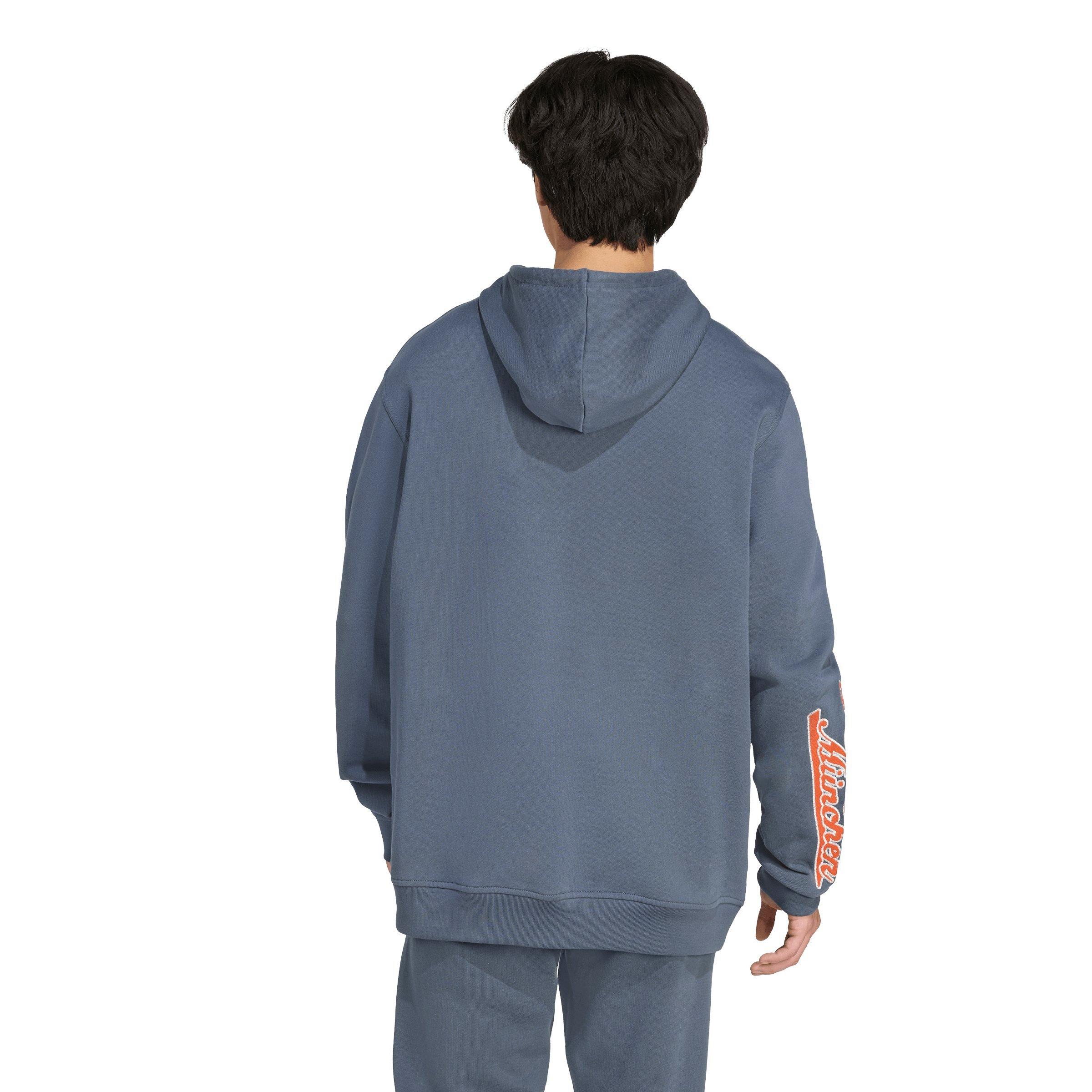 adidas Men's FC Bayern US Pack Hoodie -Dk Grey - DK GREY Thumbnail View 2