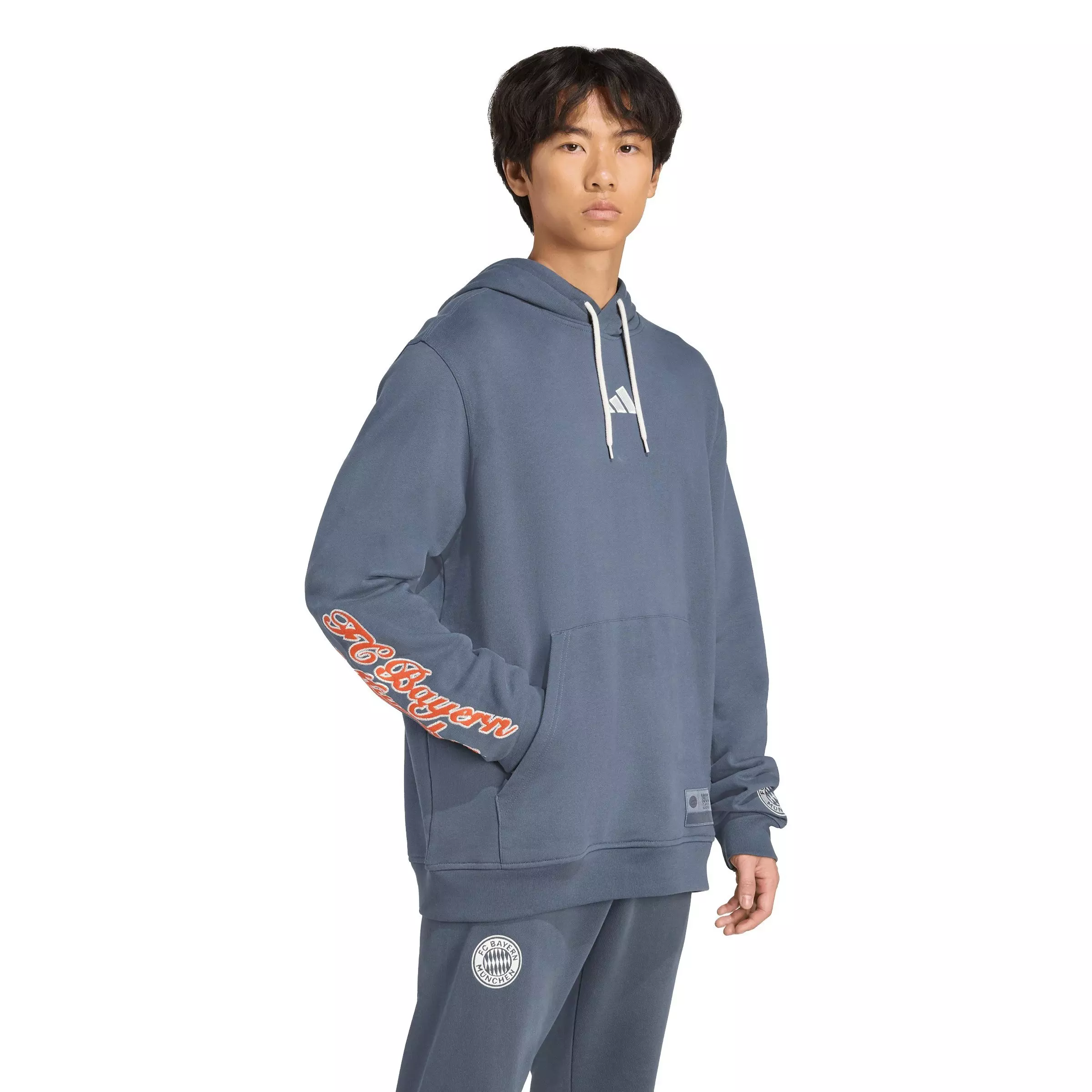 adidas Men's FC Bayern US Pack Hoodie - Dk Grey - DK GREY