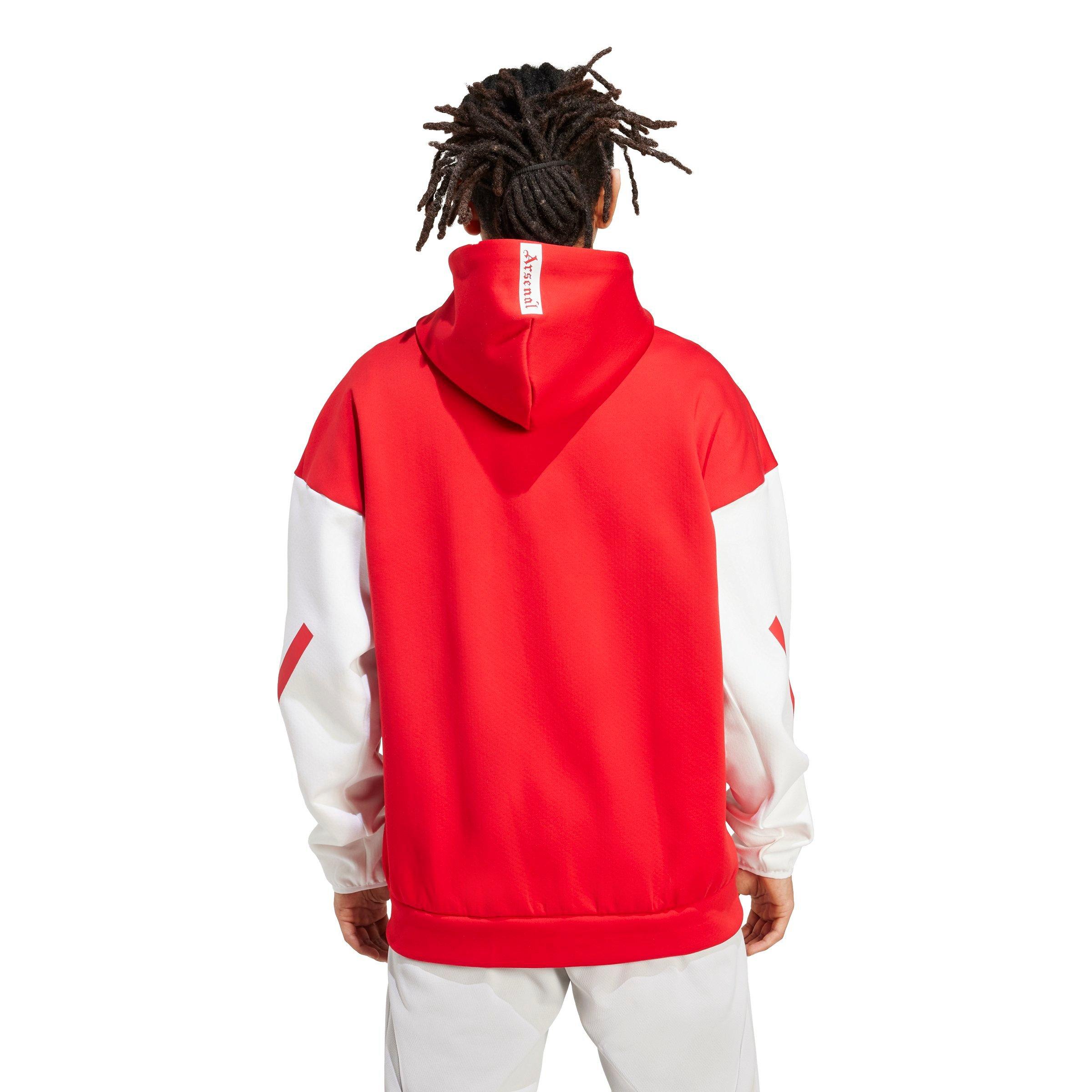 adidas Men's Arsenal adidas Z.N.E. Anthem Jacket -Red - RED Thumbnail View 2