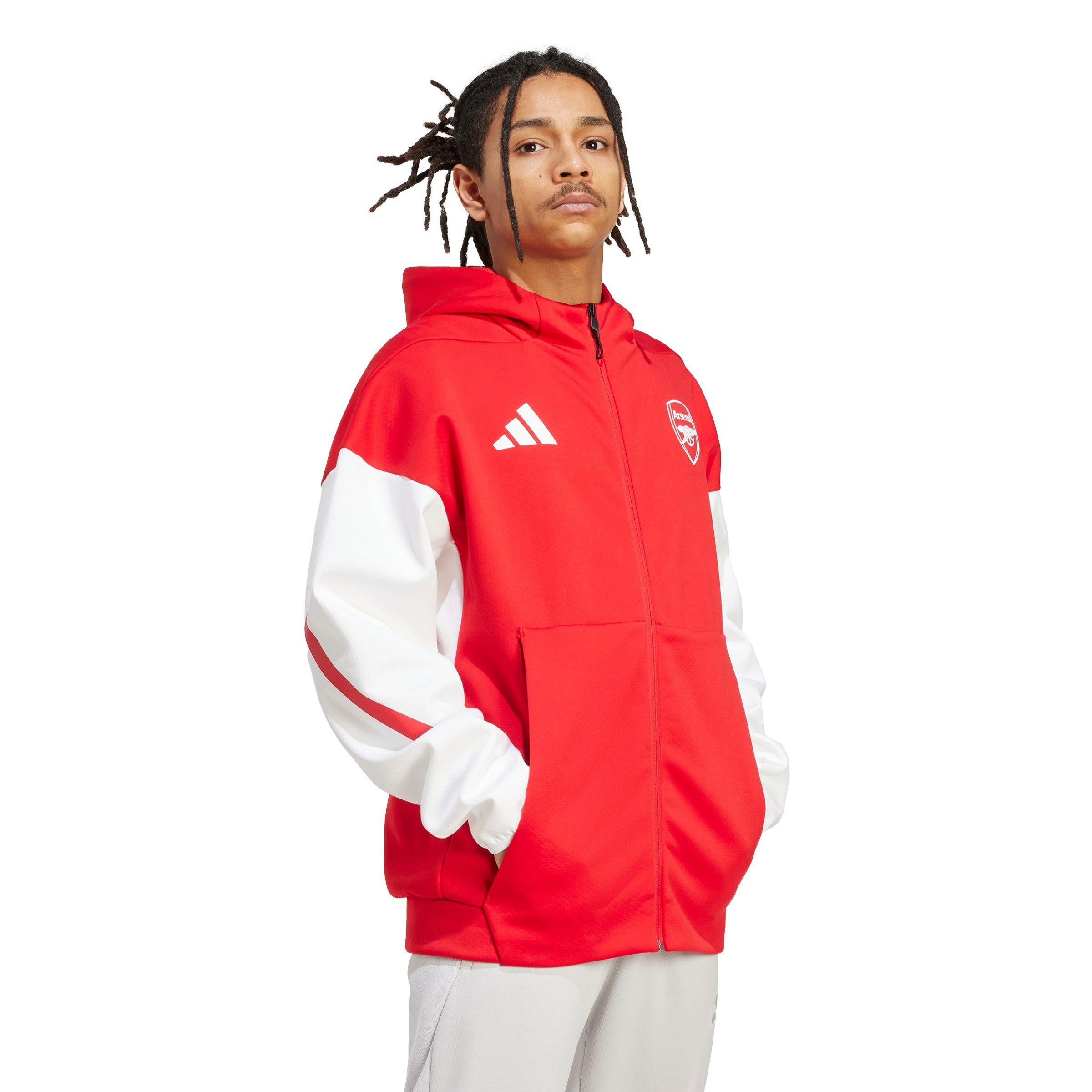 adidas Men's Arsenal adidas Z.N.E. Anthem Jacket -Red - RED Thumbnail View 5
