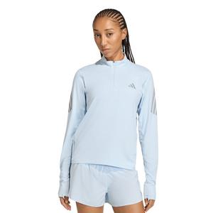 adidas Women's adi365 Iconic Running 1/2 Zip Jumper - Light Blue
