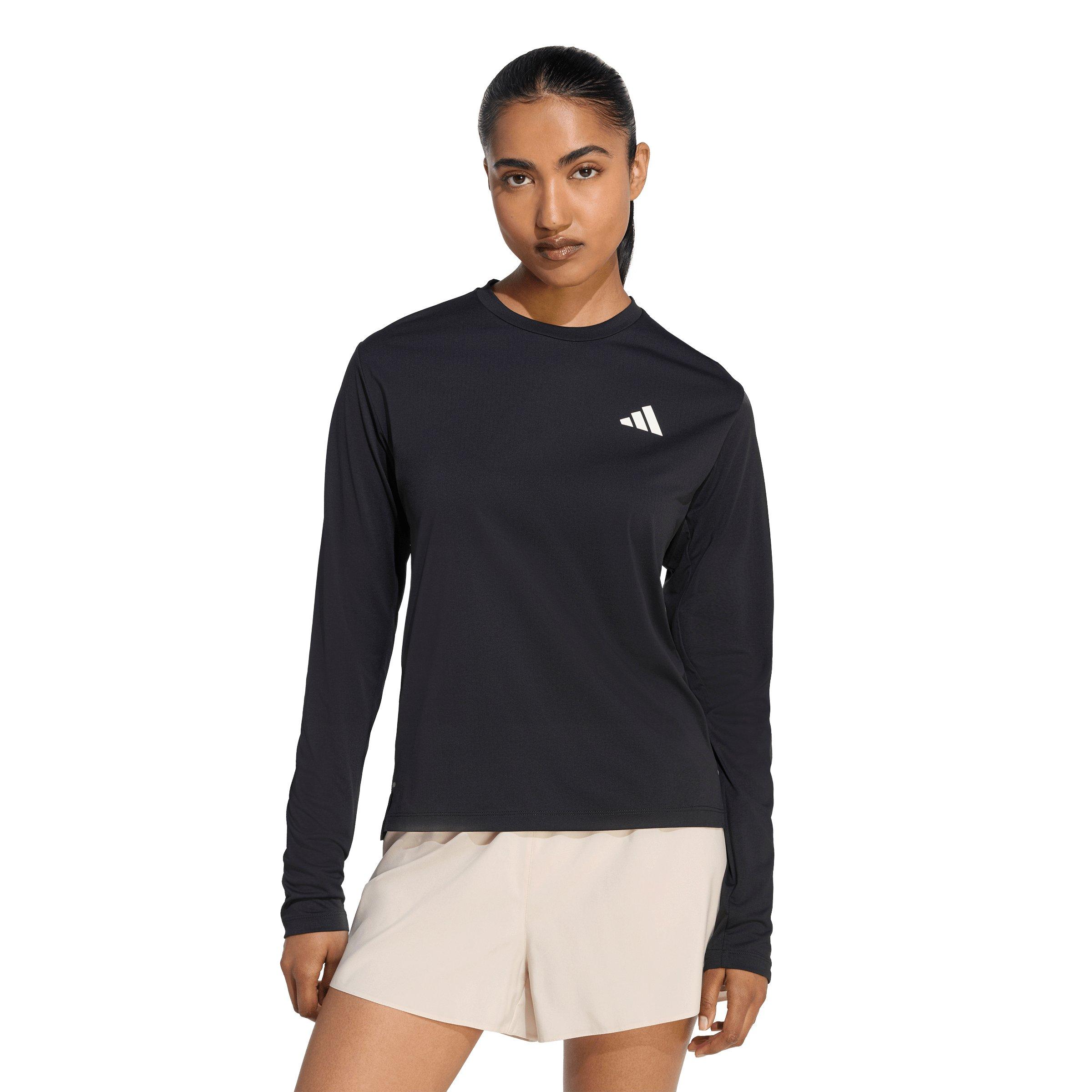 adidas Women's ADI365 Running Climacool Iconic Long Sleeve Top -Black - BLACK Thumbnail View 1