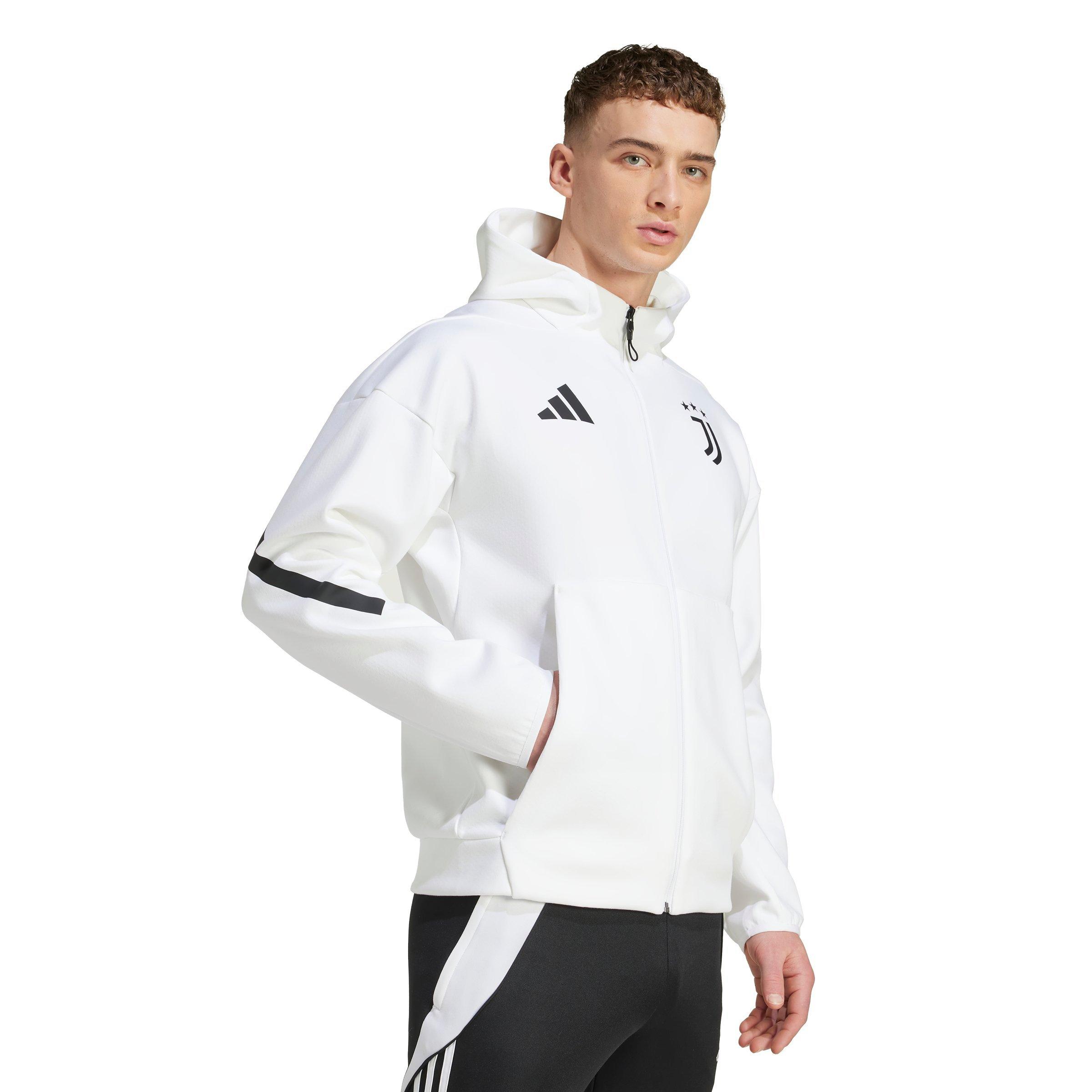 adidas Men's Juventus adidas Z.N.E. Anthem Jacket -White - WHITE Thumbnail View 5