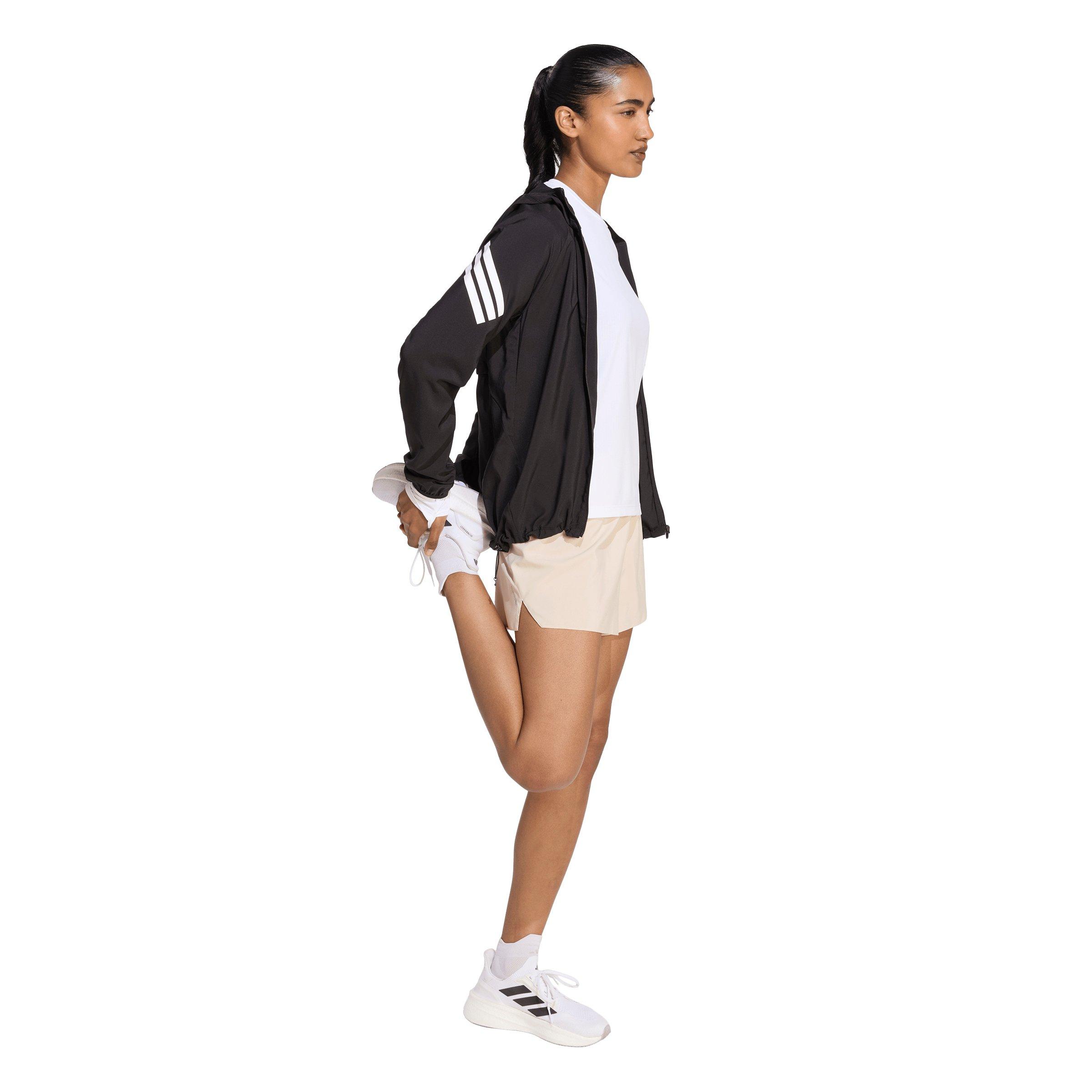 adidas Women's ADI365 Running Climacool Iconic Long Sleeve Top - White - WHITE Thumbnail View 5