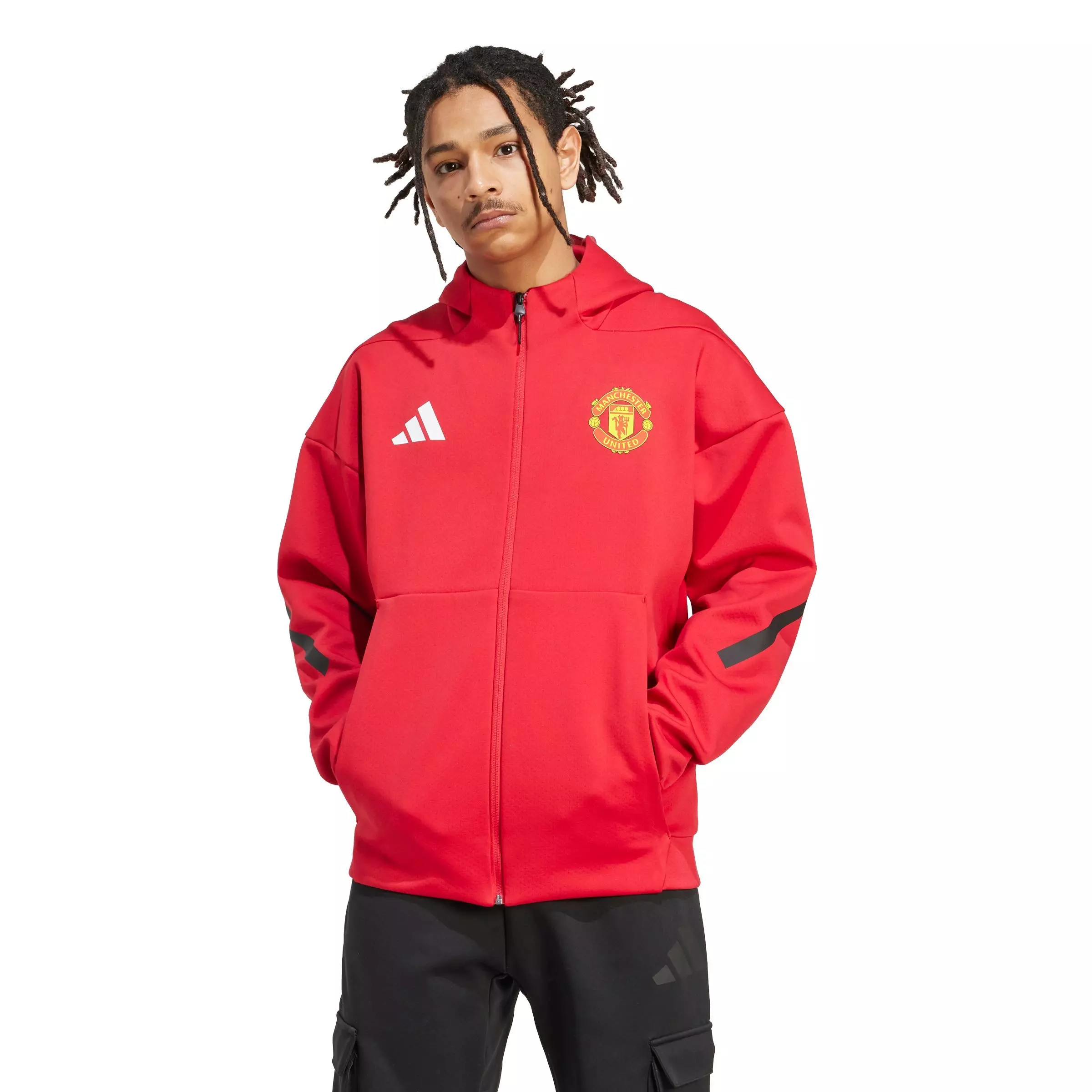 adidas Men's Manchester United adidas Z.N.E. Anthem Jacket - Red - RED