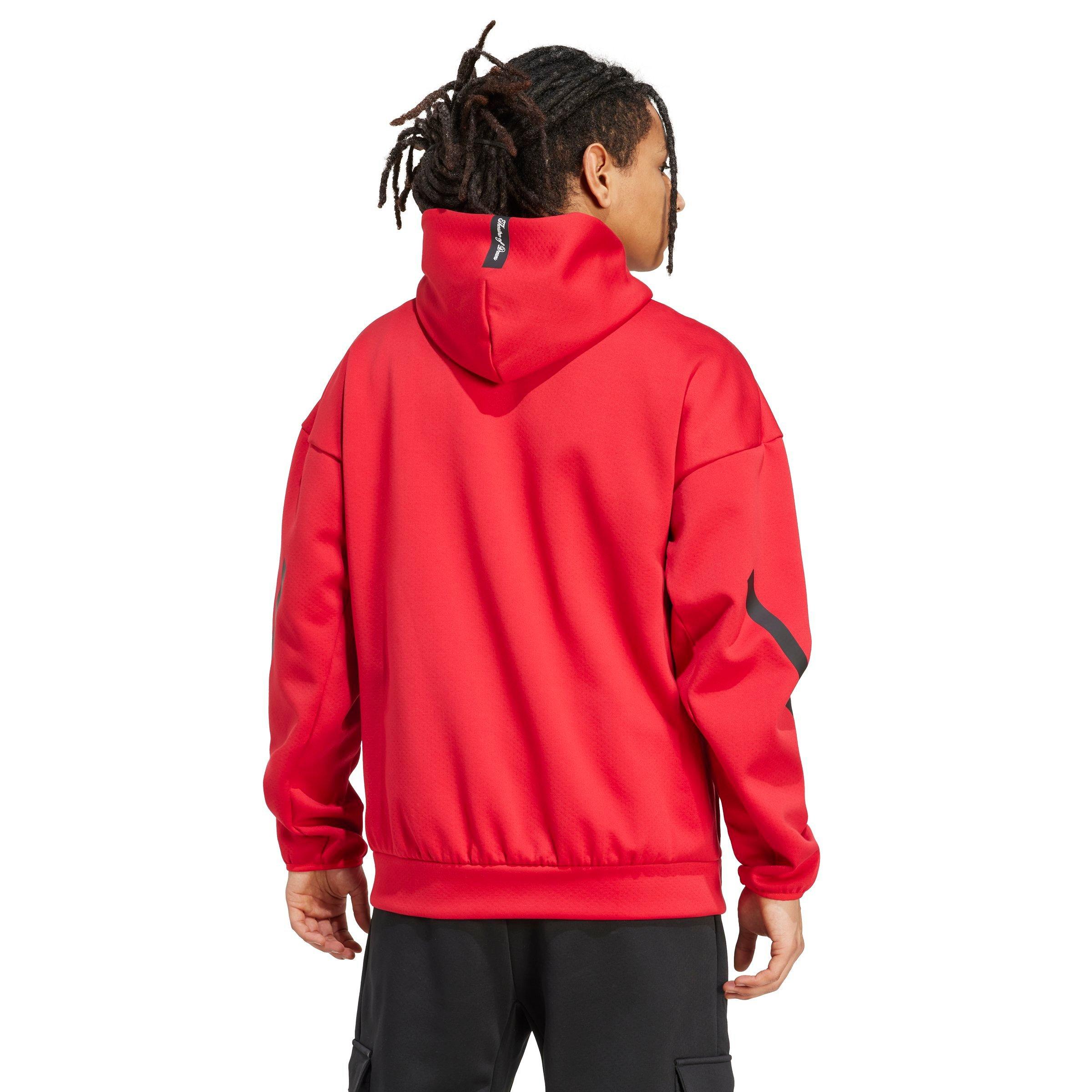 adidas Men's Manchester United adidas Z.N.E. Anthem Jacket - Red - RED Thumbnail View 2