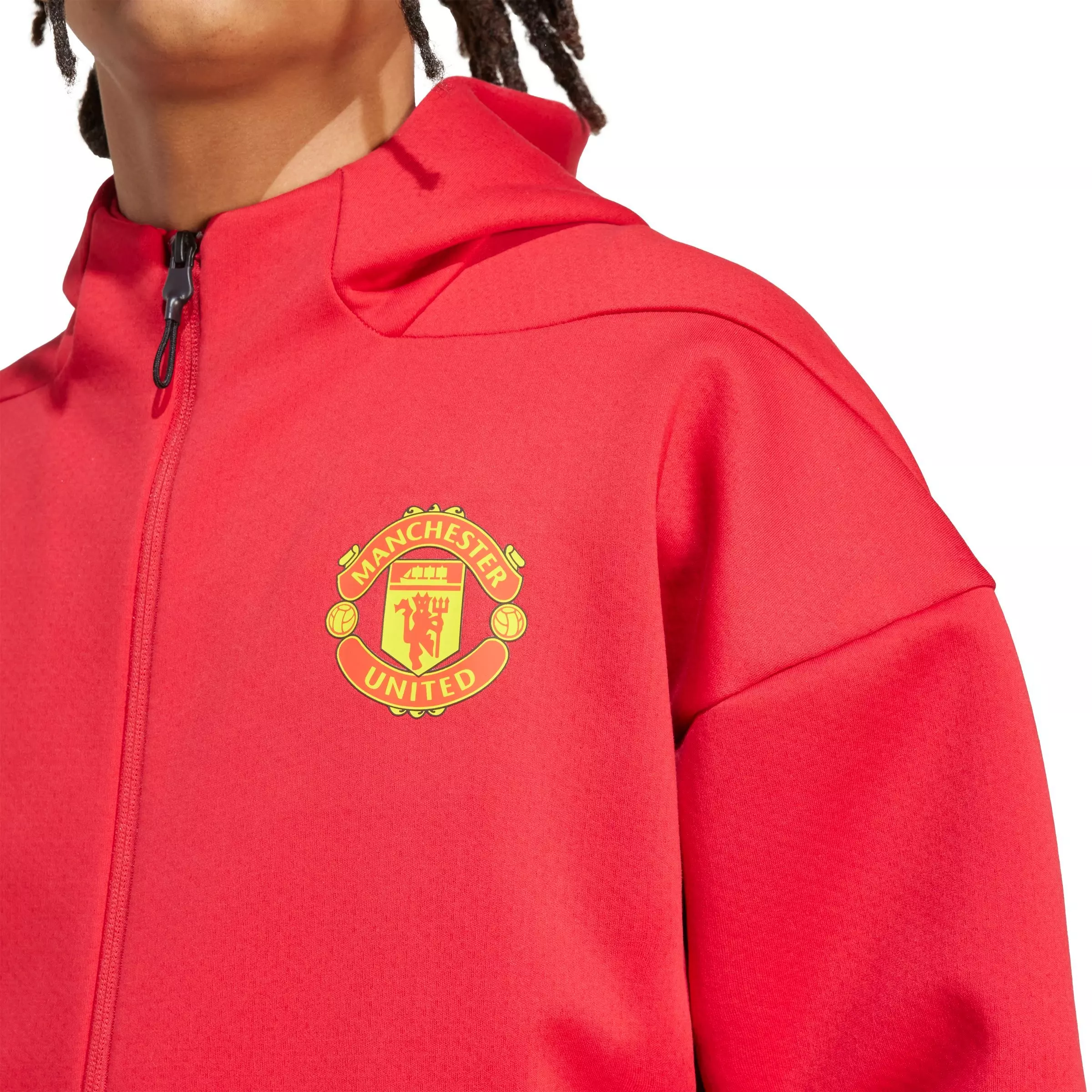 adidas Men's Manchester United adidas Z.N.E. Anthem Jacket - Red - RED