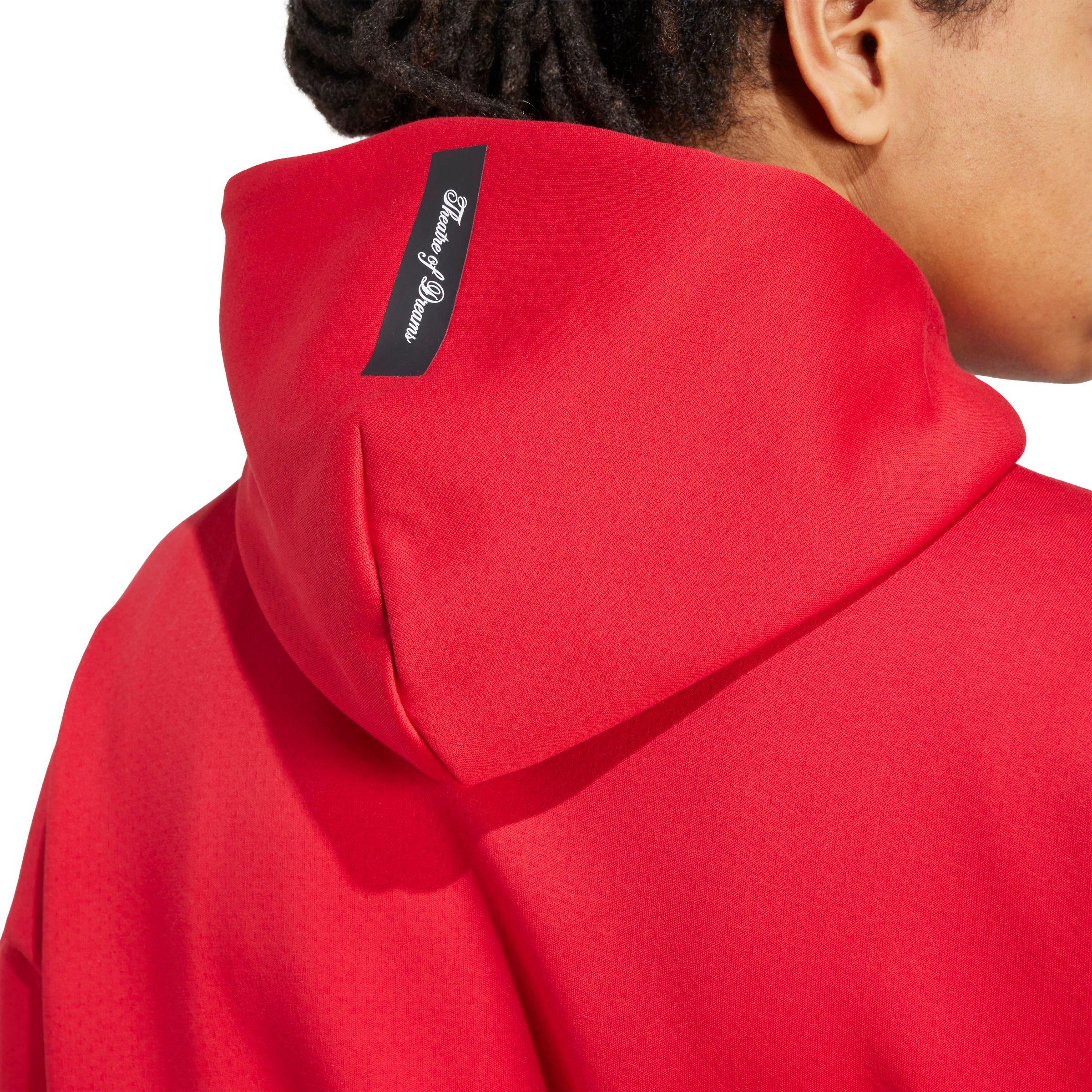 adidas Men's Manchester United adidas Z.N.E. Anthem Jacket -Red - RED Thumbnail View 4