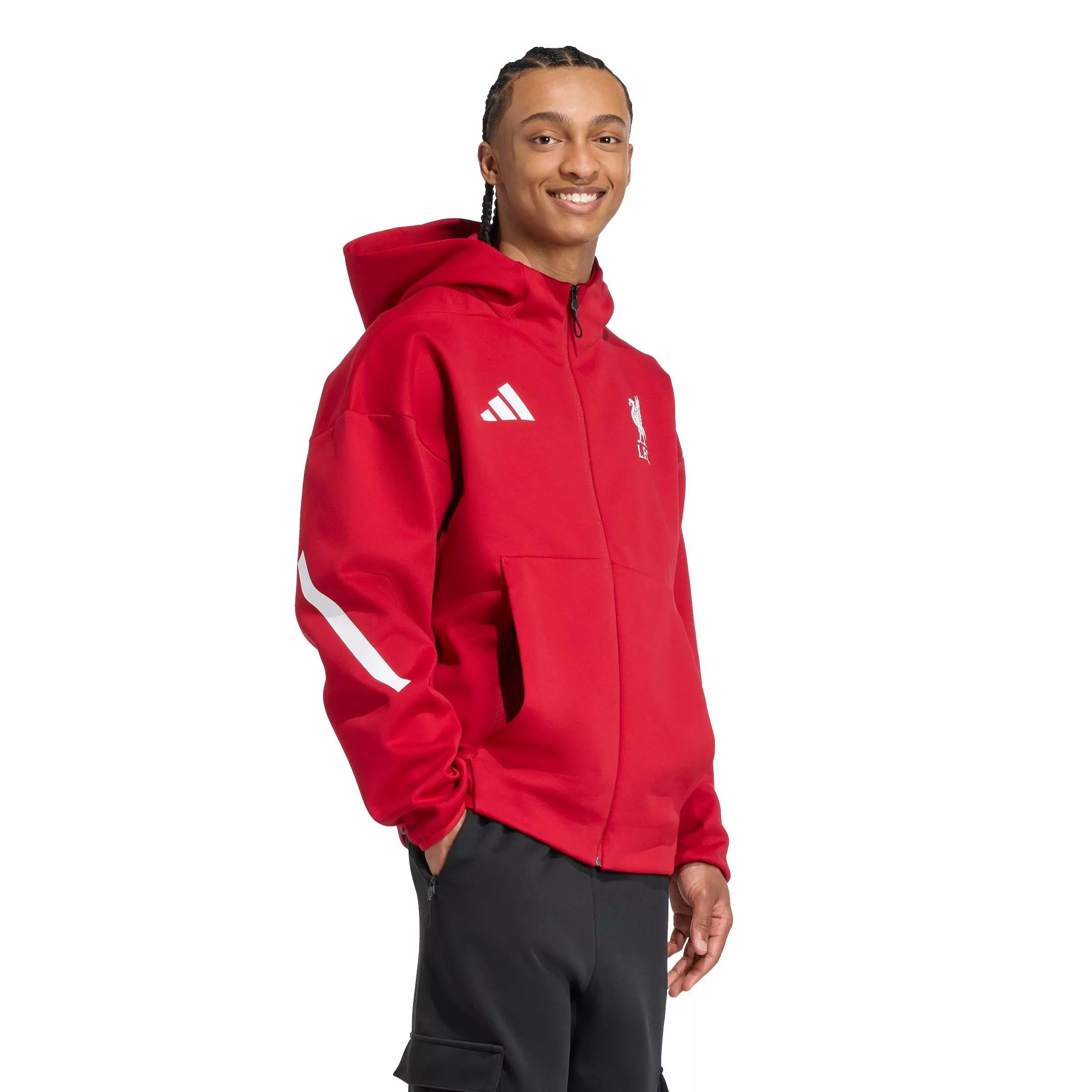 adidas Men's Liverpool FC adidas Z.N.E. Anthem Jacket - Red - RED