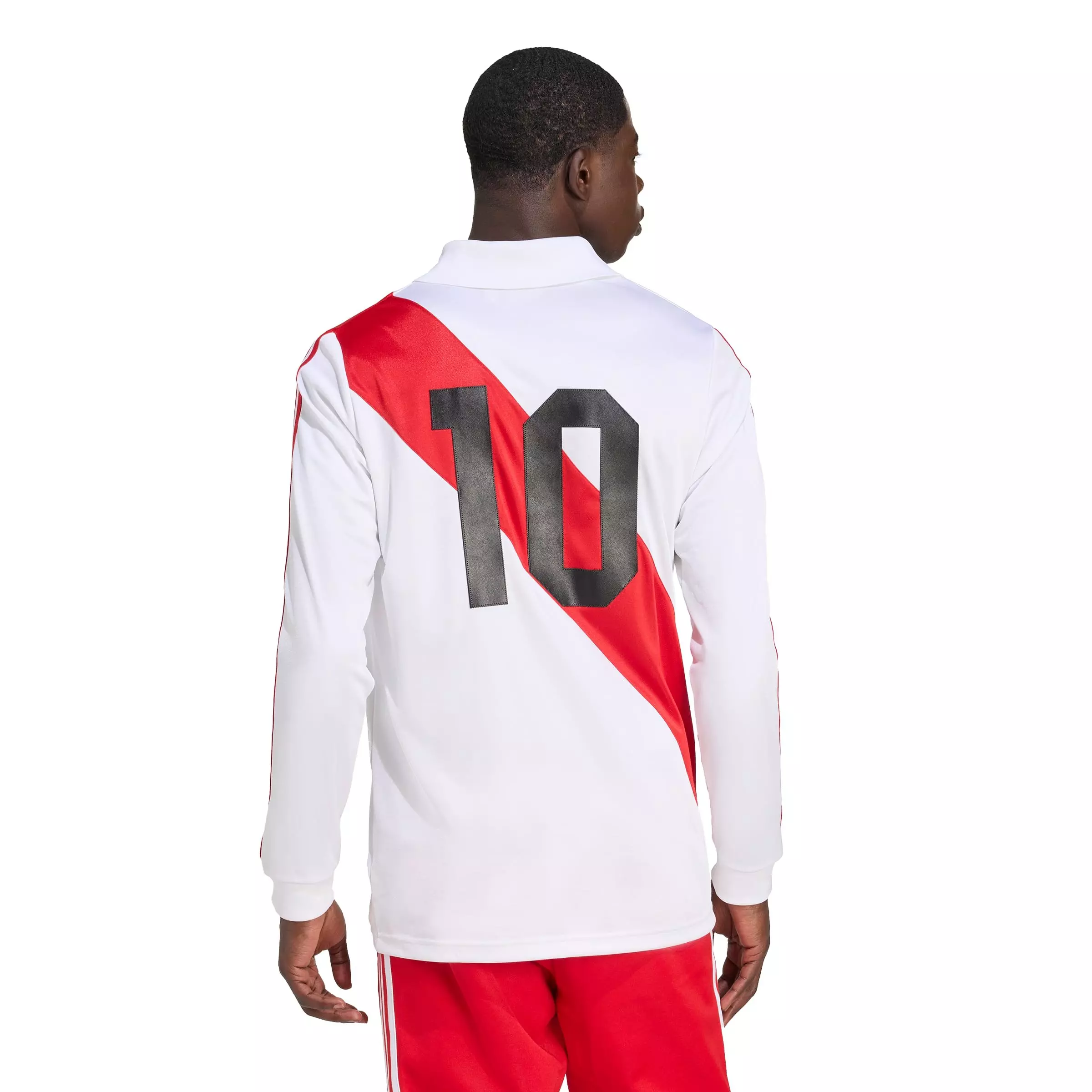 adidas Originals Men's Peru 1978 Jersey - White/Red - WHITE/RED